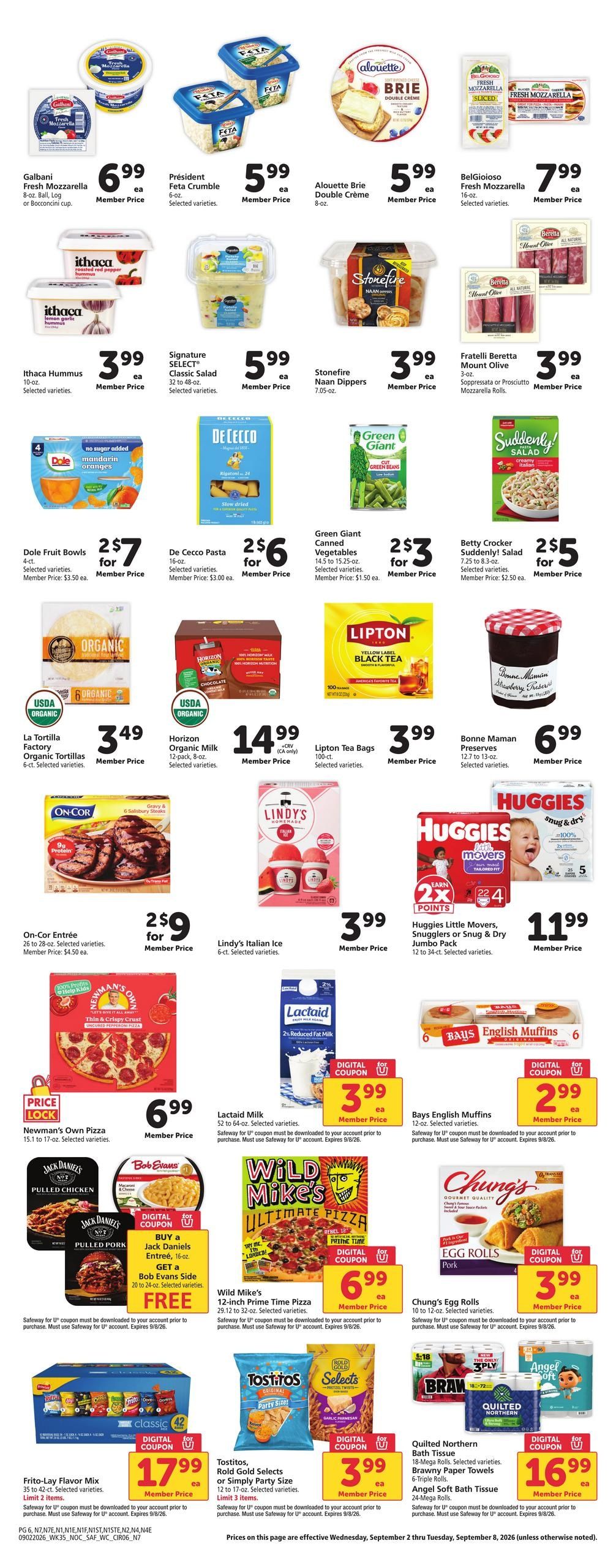 Safeway (Antioch Area, CA) Weekly Ad September 2 - 8, 2026