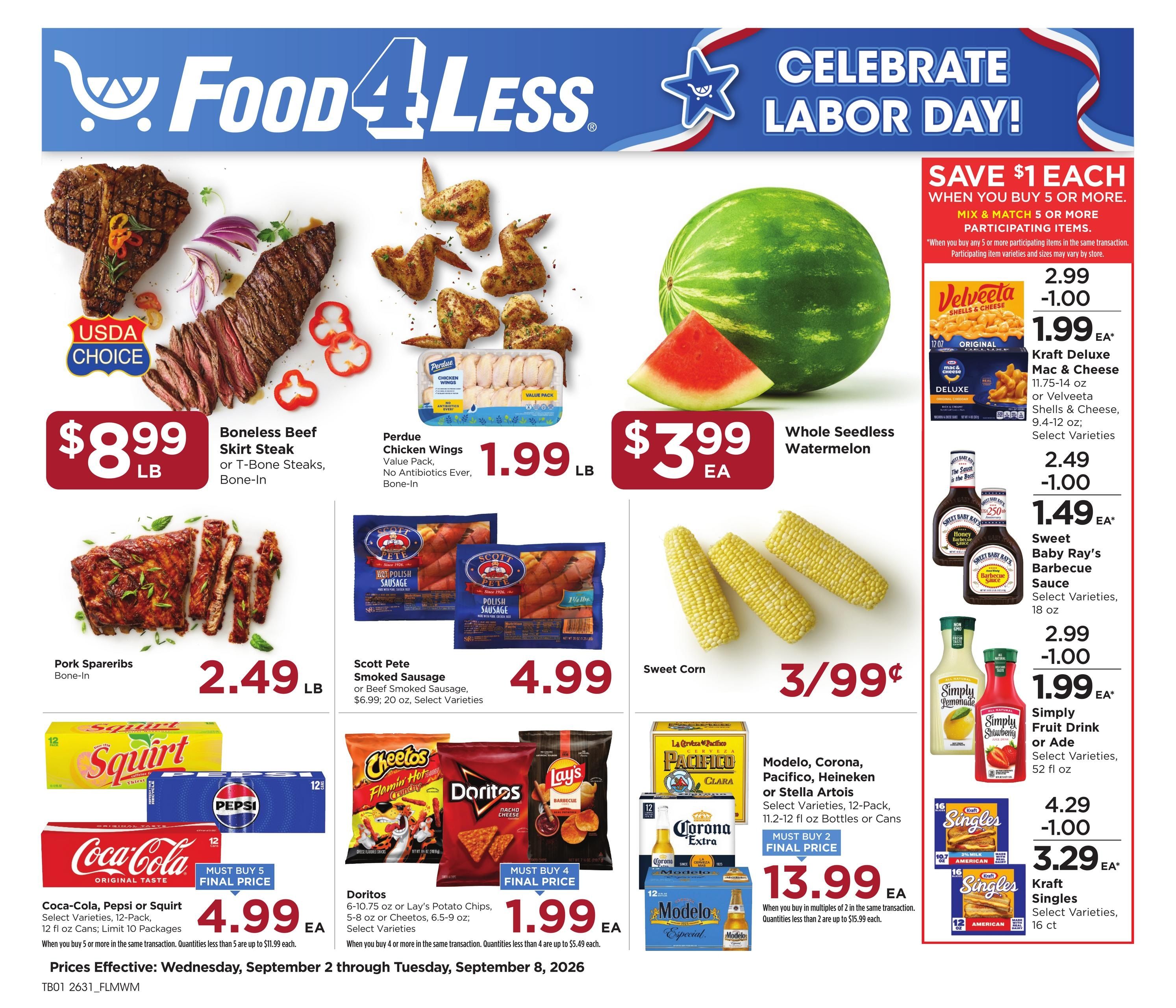 Food 4 Less (Aurora Area, IL) Chicago Weekly Ad September 2 - 8, 2026