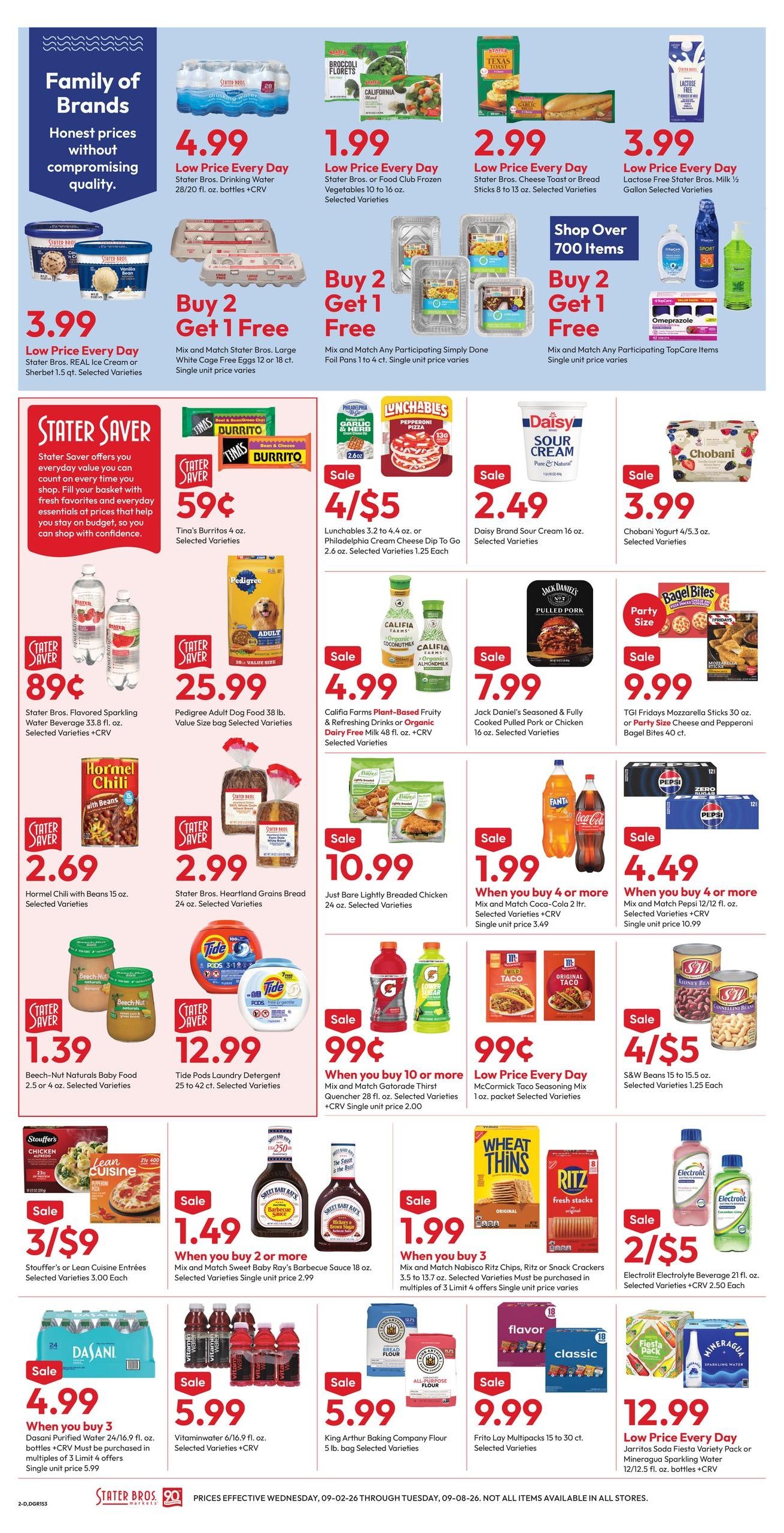 Stater Bros. Markets (Inglewood Area, CA) Weekly Ad September 2 - 8, 2026
