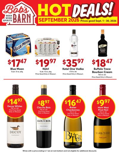 Dierbergs (Alton Area, IL) Bob's Barn Hot Deals Weekly Ad September 1 - 30, 2026