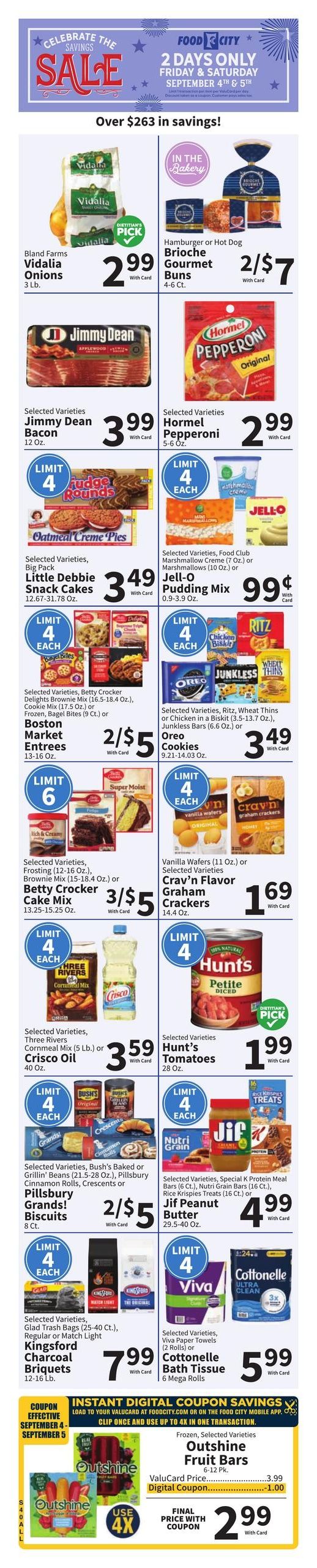 FoodCity (Cedartown Area, GA) Weekly Ad September 2 - 8, 2026