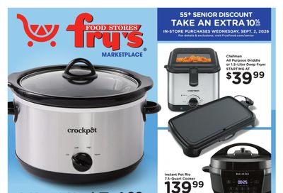 Fry's Food Stores Home & Apparel Weekly Ad September 2 - 8, 2026