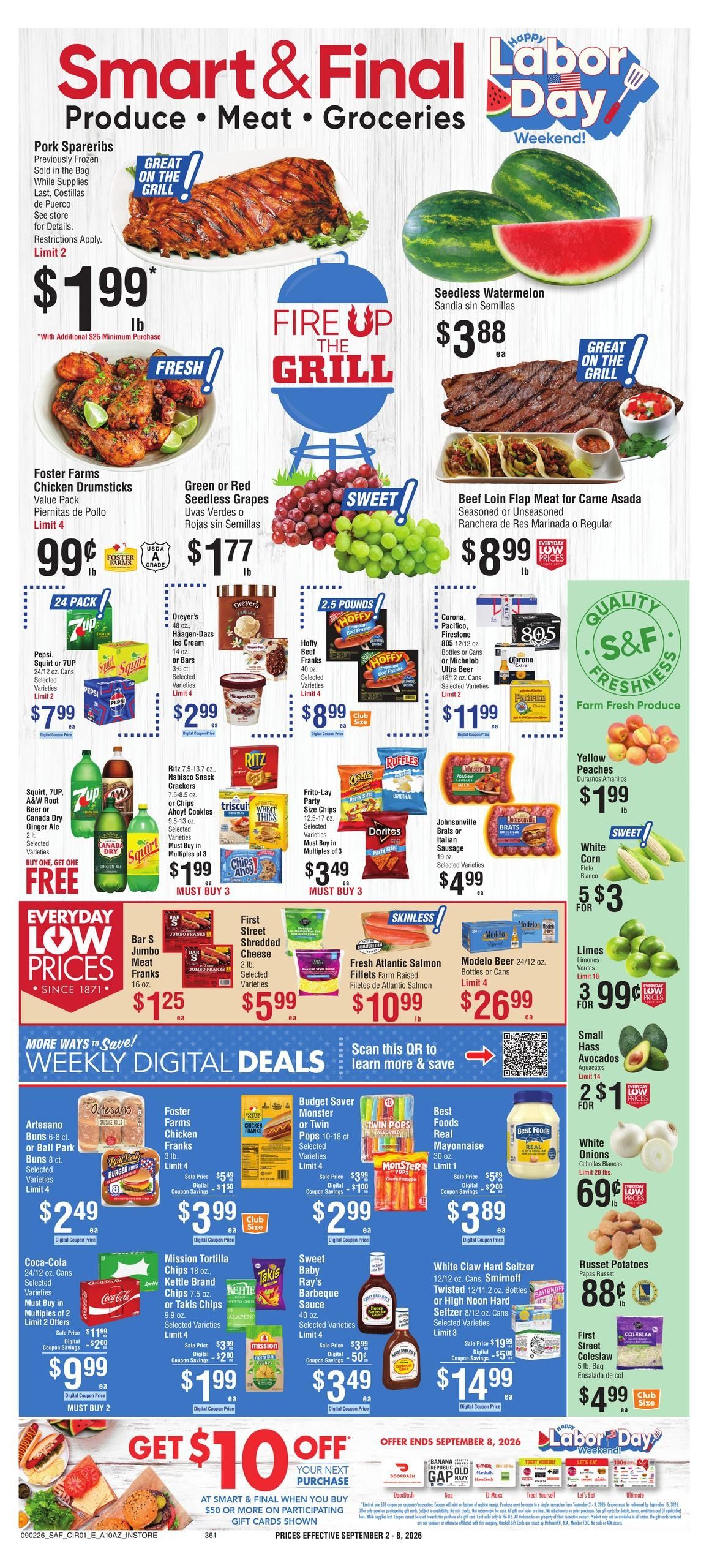 Smart & Final (Bullhead City Area, AZ) Weekly Ad September 2 - 8, 2026