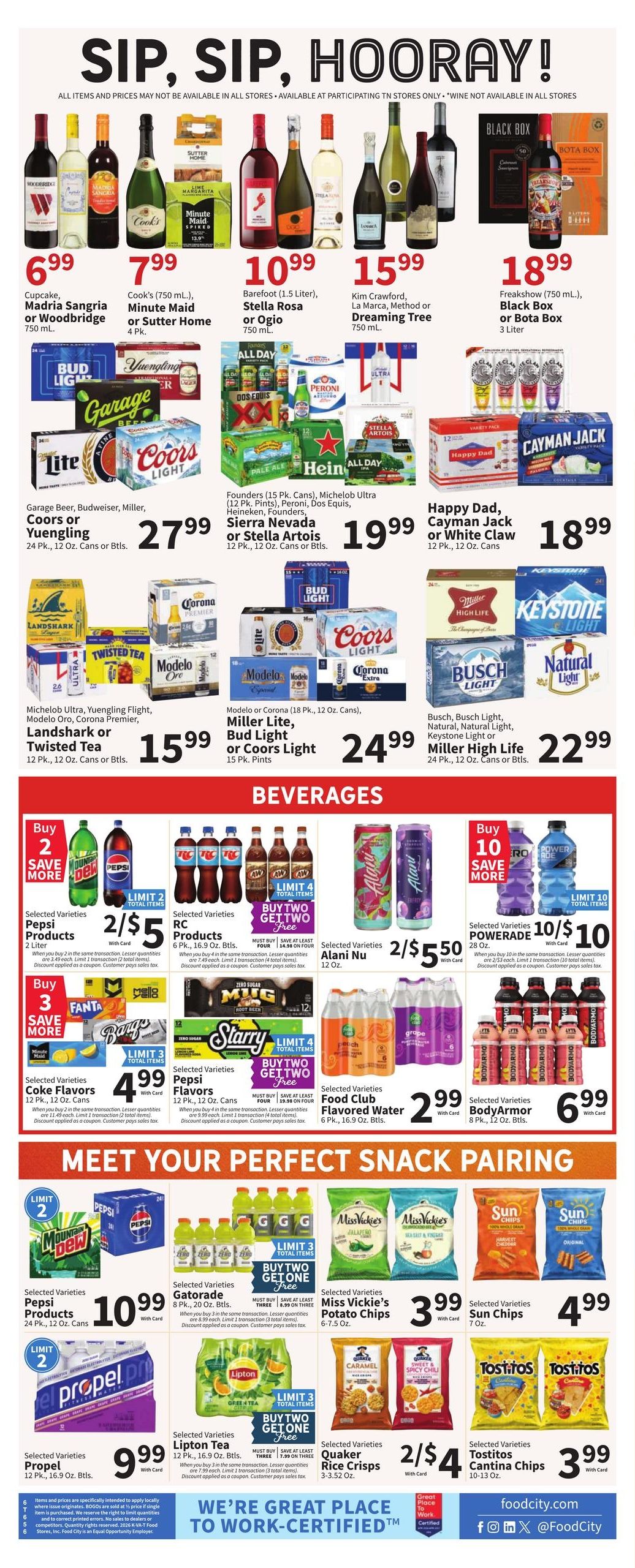 FoodCity (Clarkrange Area, TN) Weekly Ad September 2 - 8, 2026
