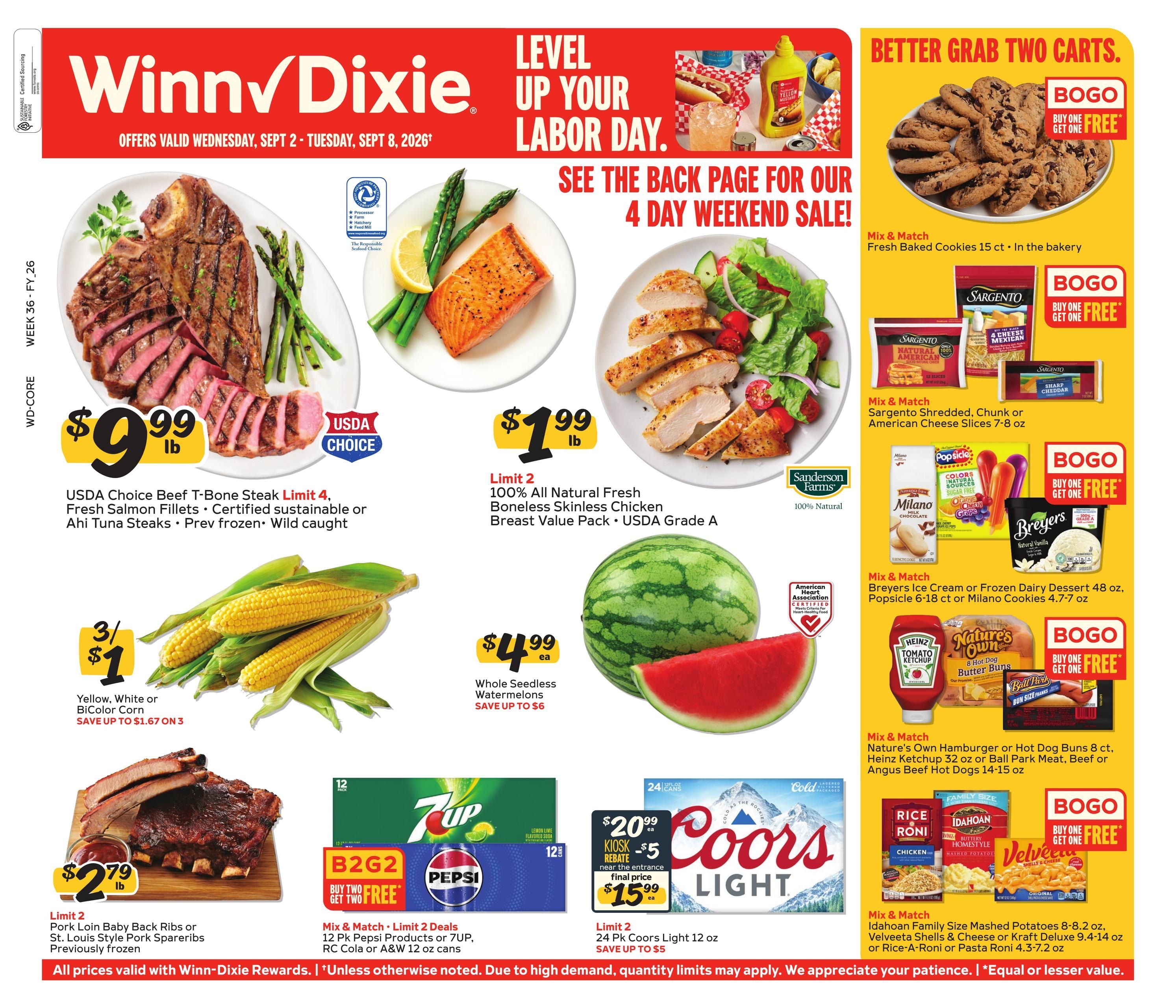 Winn-Dixie (Clearwater Area, FL) Weekly Ad September 2 - 8, 2026