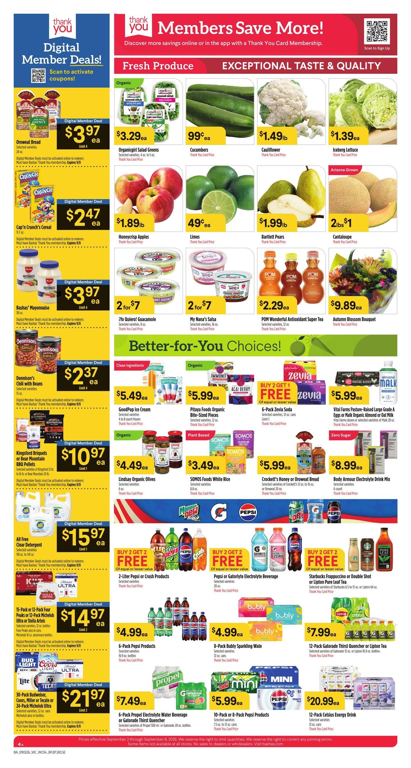 Bashas' (Apache Junction Area, AZ) Weekly Ad September 2 - 8, 2026