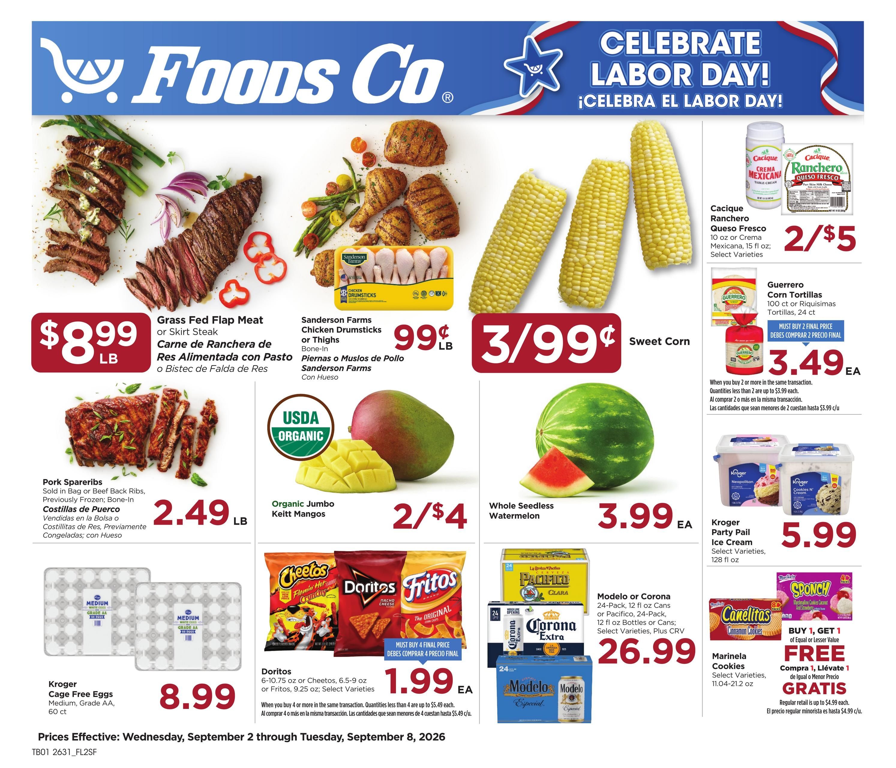 Foods Co (Berkeley Area, CA) Weekly Ad September 2 - 8, 2026