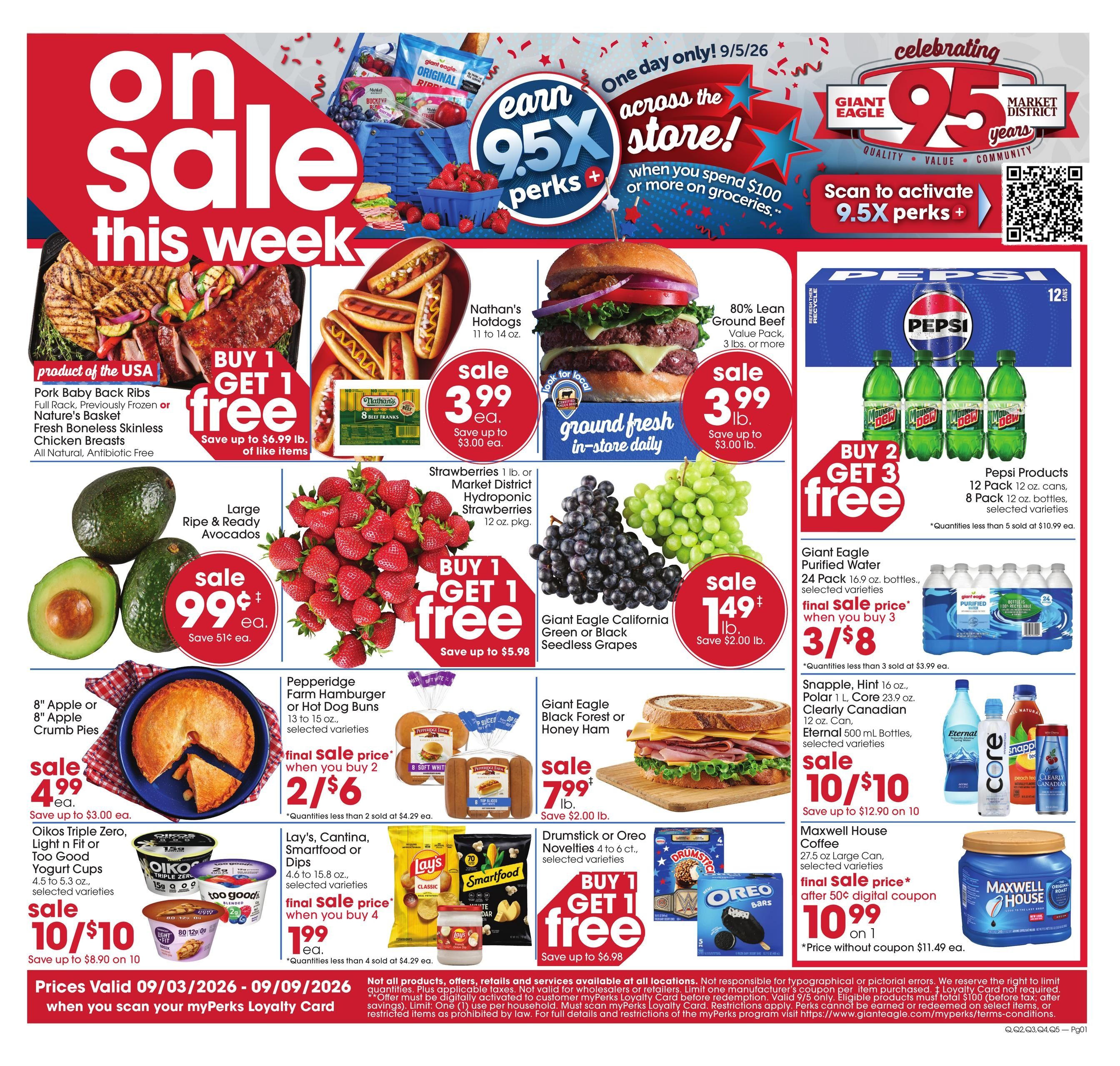 Giant Eagle (Columbus Area, OH) Weekly Ad September 3 - 9, 2026