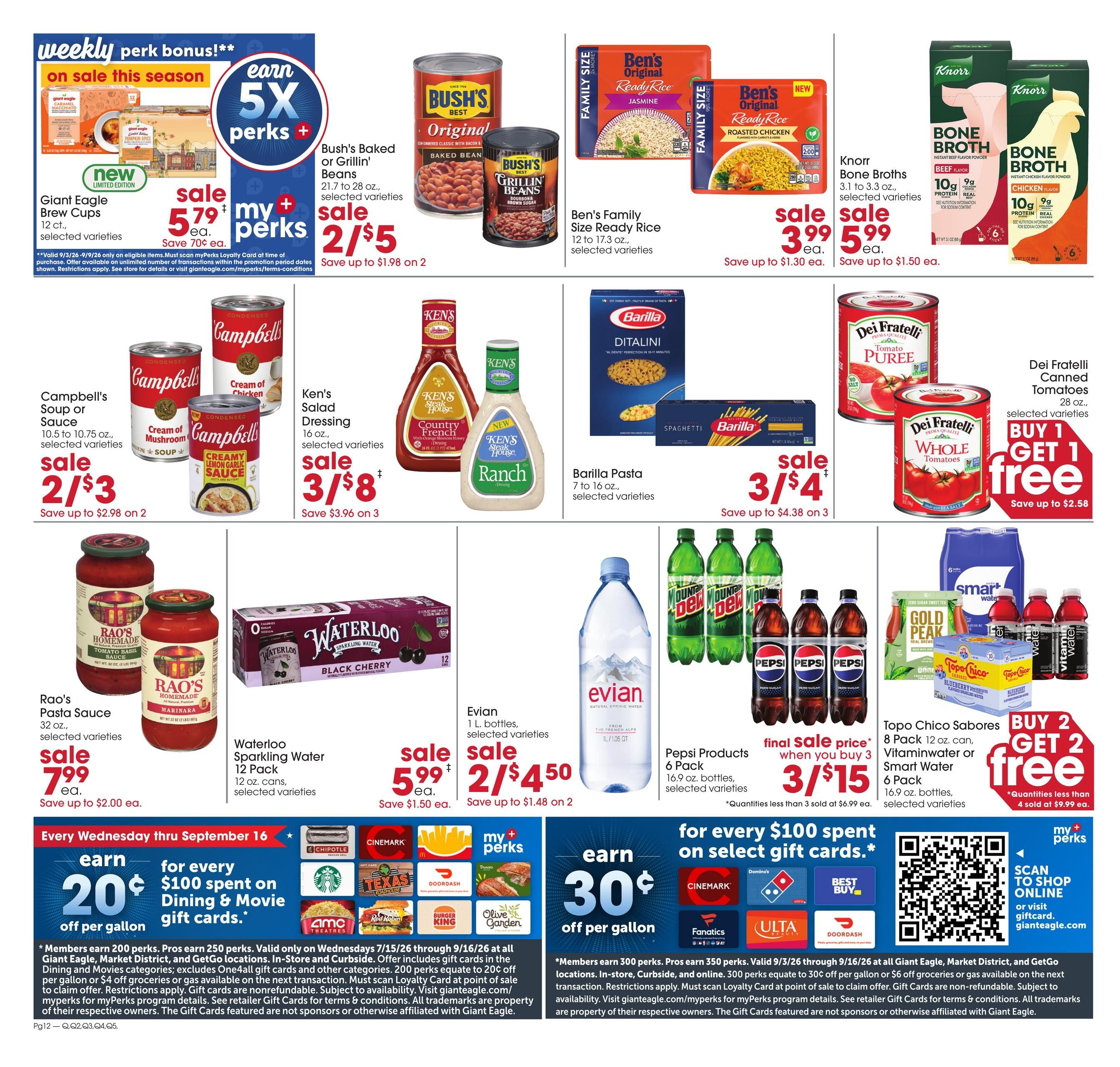 Giant Eagle (Columbus Area, OH) Weekly Ad September 3 - 9, 2026