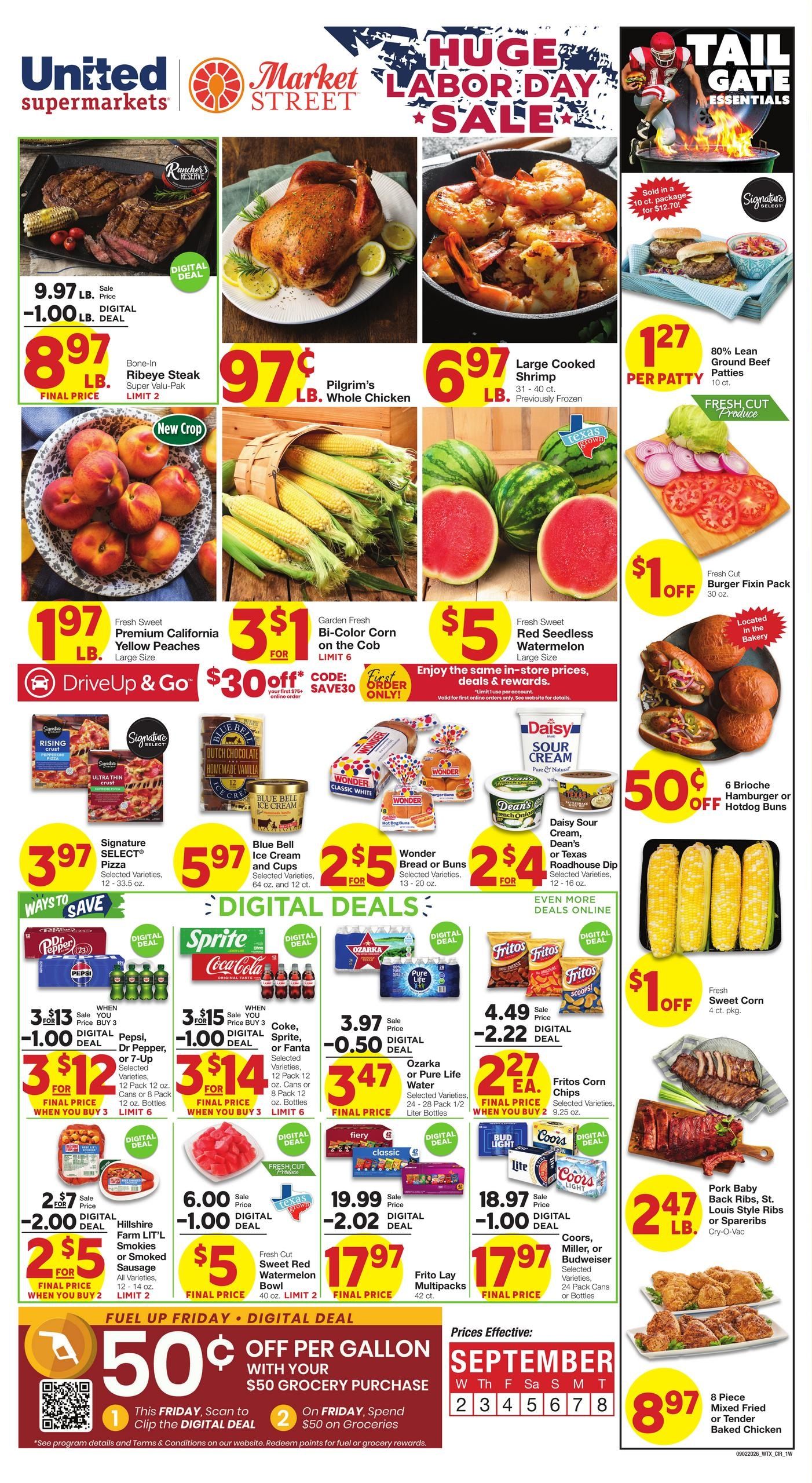 Market Street (Wichita Falls Area, TX) Weekly Ad September 2 - 8, 2026