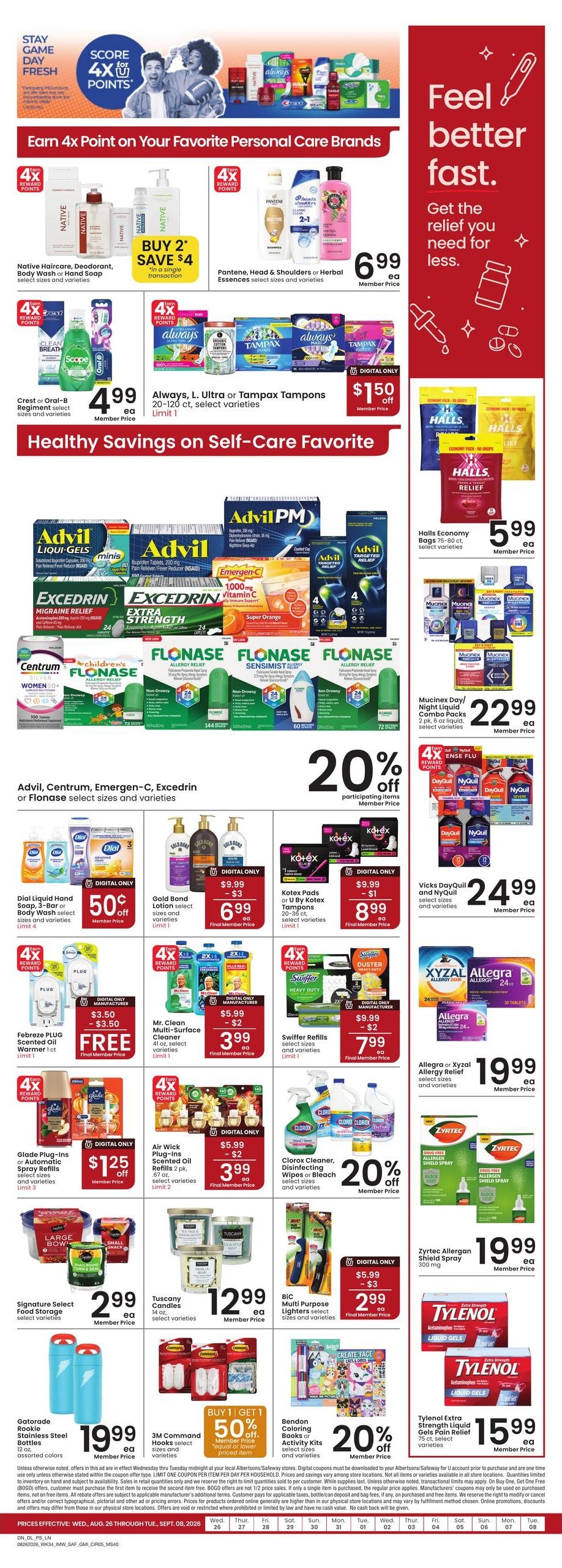 Safeway (Avon Area, MT) Weekly Ad September 2 - 8, 2026