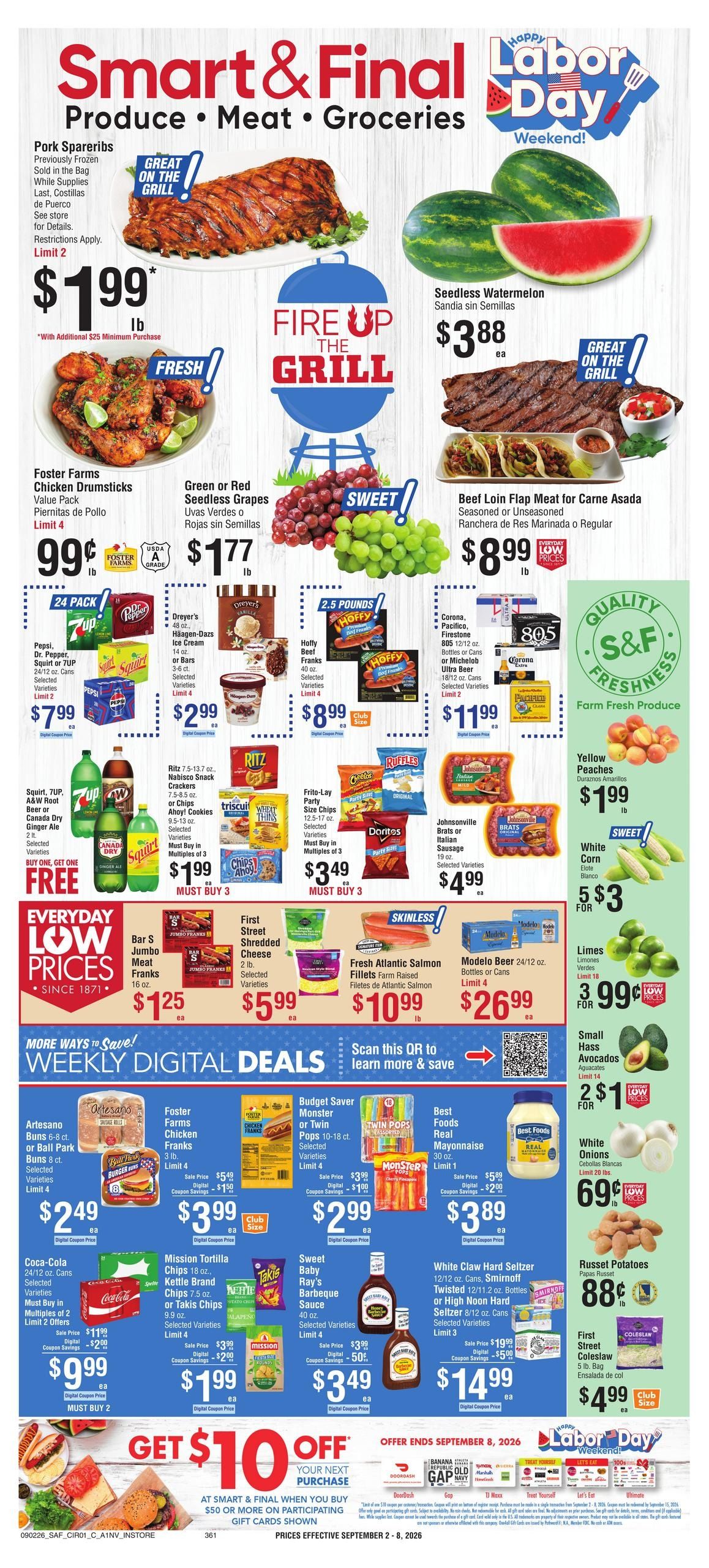 Smart & Final (Blue Diamond Area, NV) Weekly Ad September 2 - 8, 2026