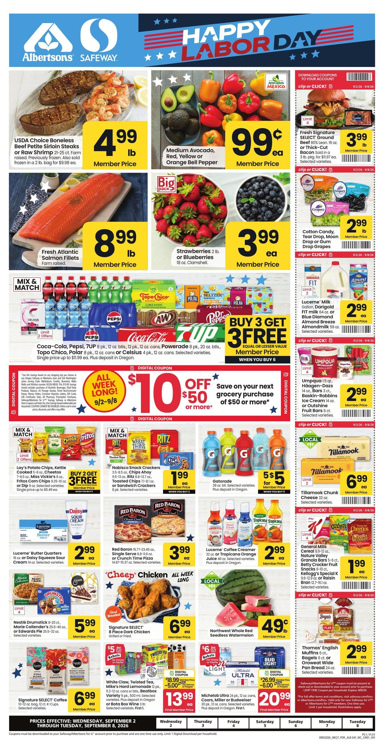 Safeway (Bend Area, OR) Weekly Ad September 2 - 8, 2026