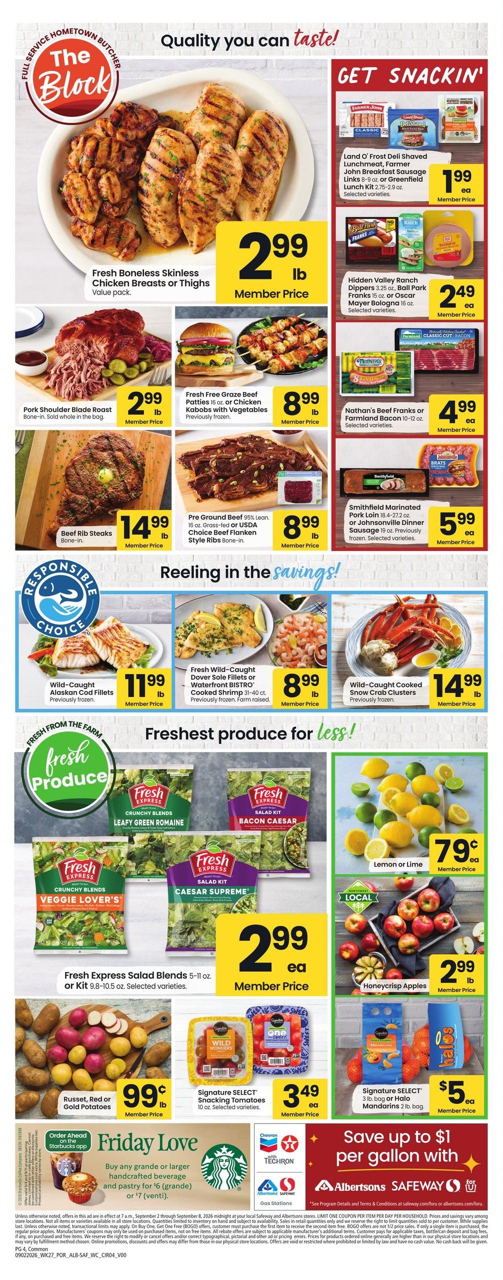 Safeway (Bend Area, OR) Weekly Ad September 2 - 8, 2026