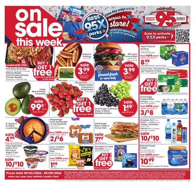 Giant Eagle (Hagerstown Area, MD) Weekly Ad September 3 - 9, 2026
