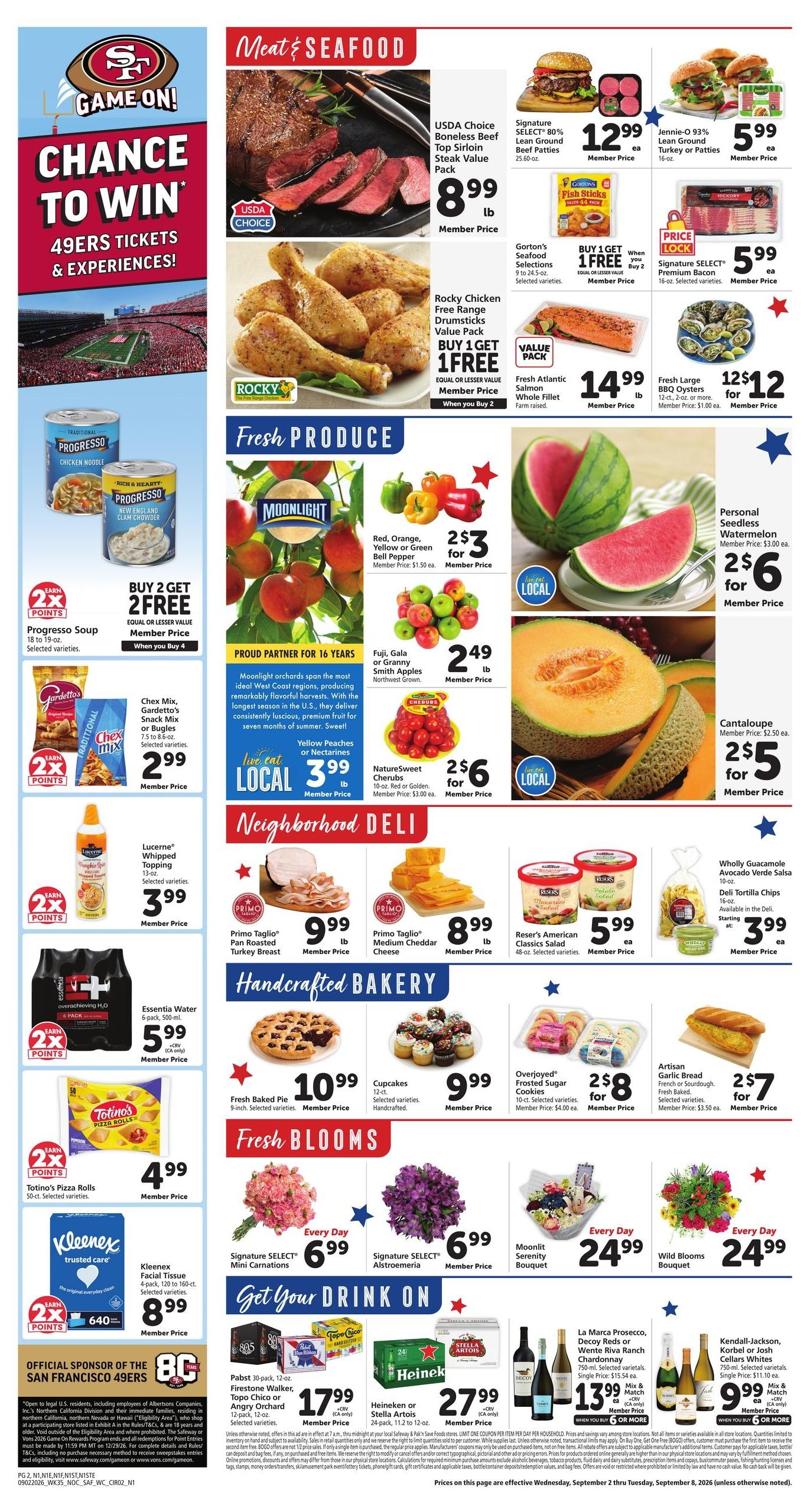 Safeway (Berkeley Area, CA) Weekly Ad September 2 - 8, 2026