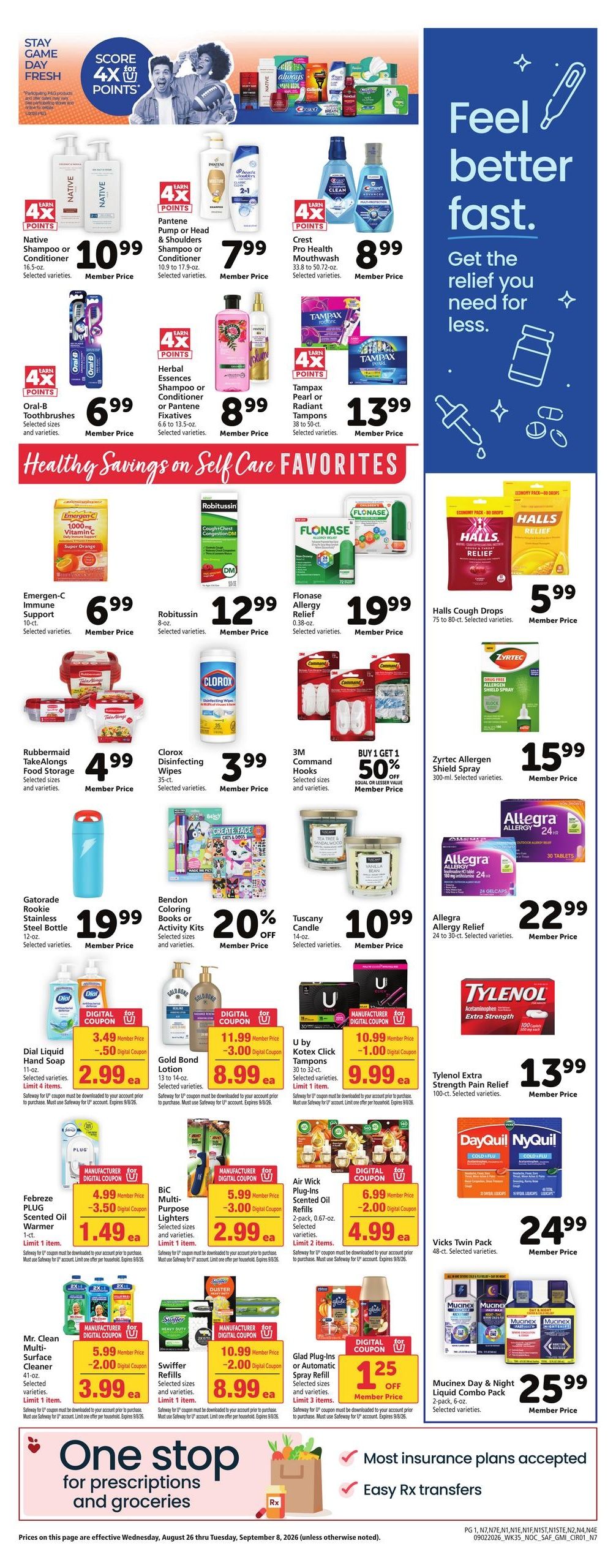 Safeway (Berkeley Area, CA) Weekly Ad September 2 - 8, 2026