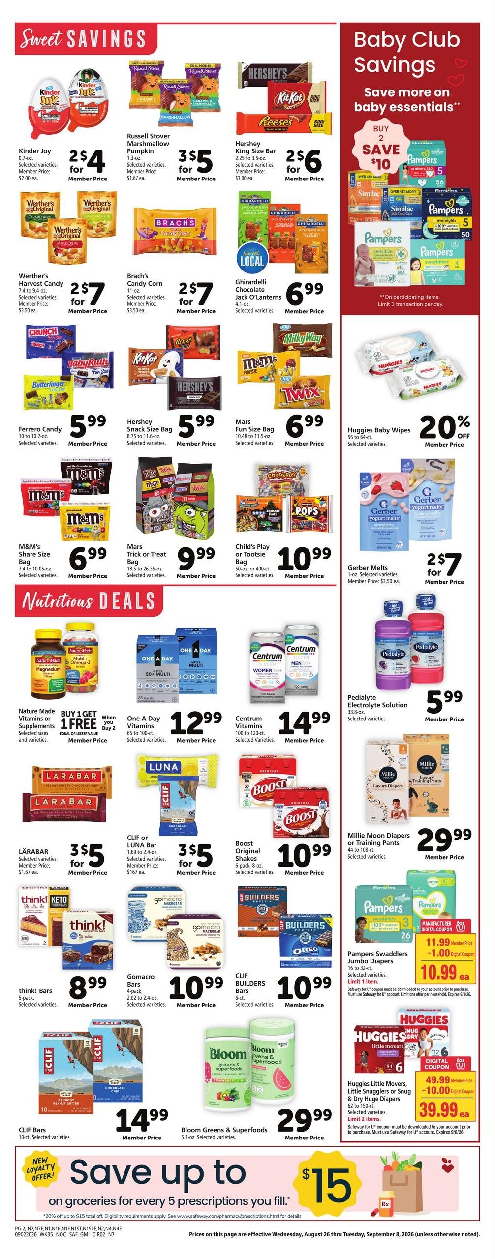 Safeway (Berkeley Area, CA) Weekly Ad September 2 - 8, 2026