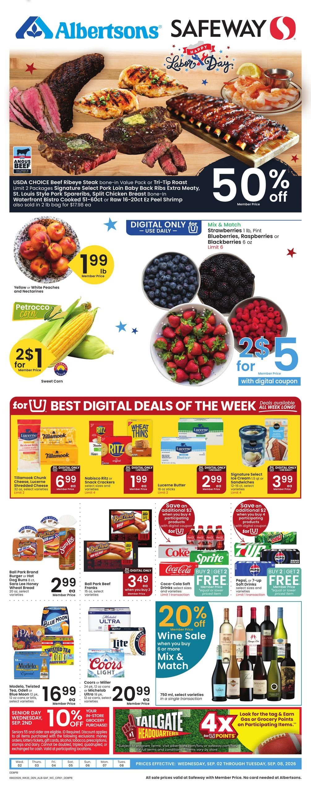 Safeway (Beulah Area, CO) Weekly Ad September 2 - 8, 2026