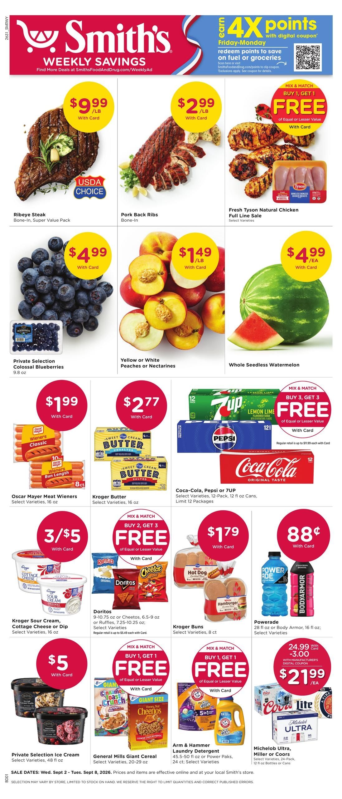 Smith's (Riverton Area, WY) Weekly Ad September 2 - 8, 2026