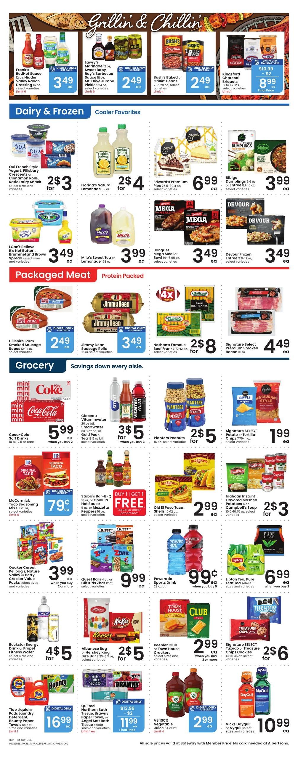 Safeway (Basin Area, MT) Weekly Ad September 2 - 8, 2026