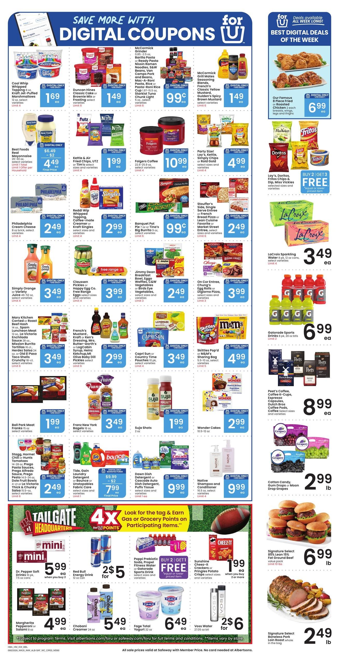 Safeway (Basin Area, MT) Weekly Ad September 2 - 8, 2026