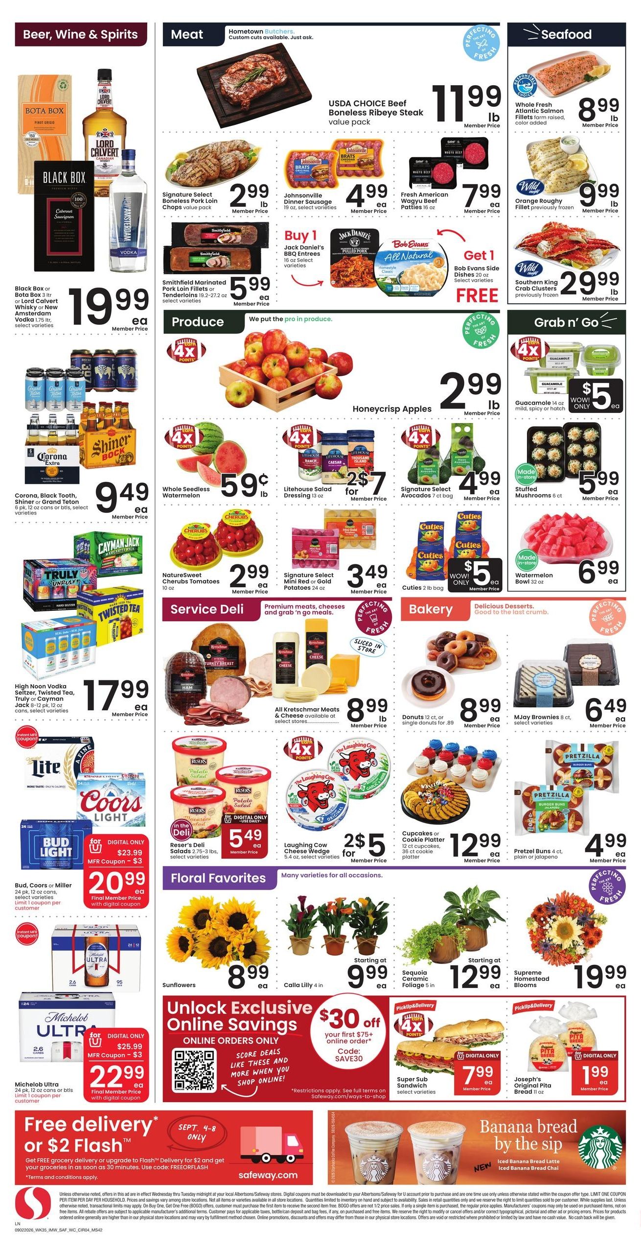 Safeway (Riverton Area, WY) Weekly Ad September 2 - 8, 2026
