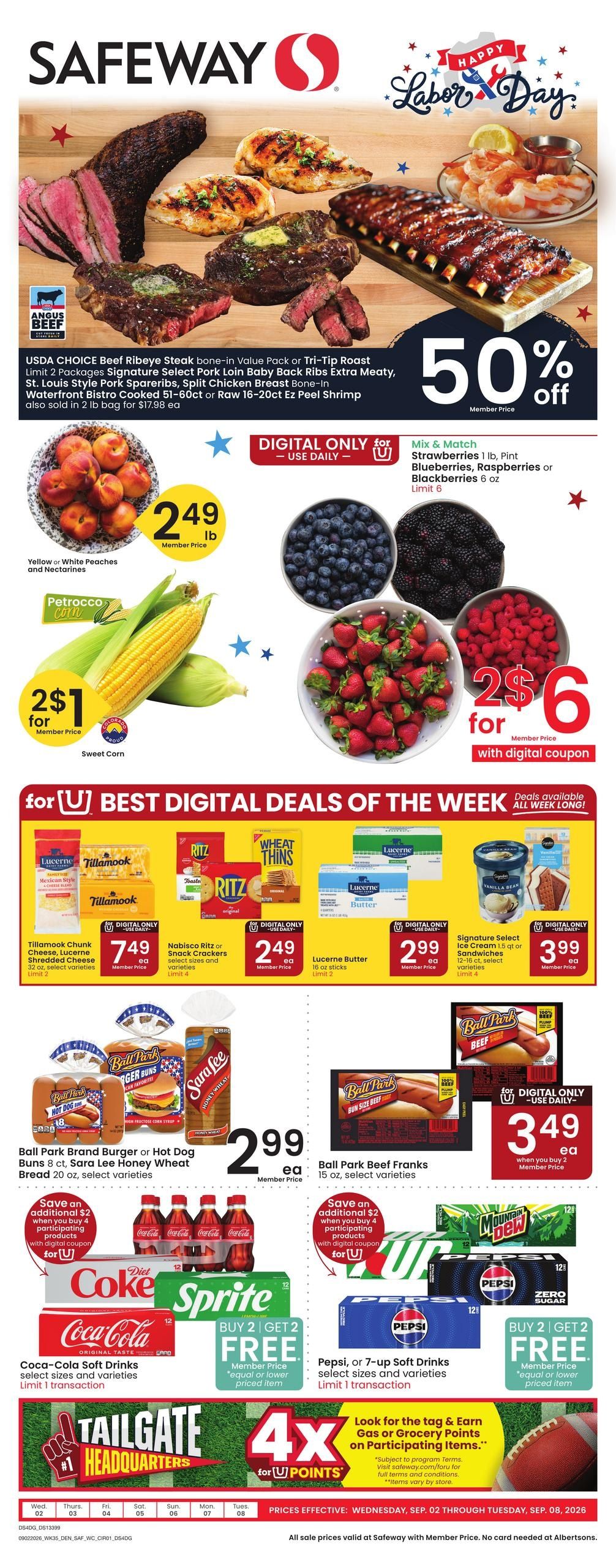 Safeway (Sharon Springs Area, KS) Weekly Ad September 2 - 8, 2026
