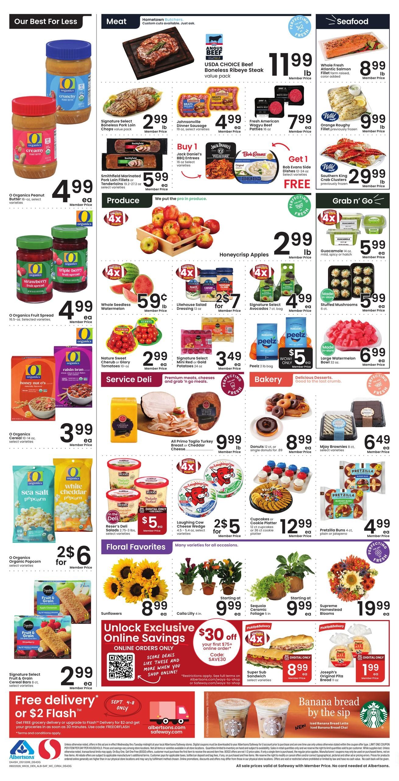 Safeway (Sharon Springs Area, KS) Weekly Ad September 2 - 8, 2026