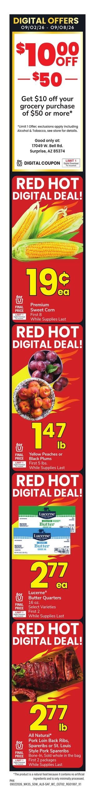 Safeway (Surprise Area, AZ) Weekly Ad September 2 - 8, 2026