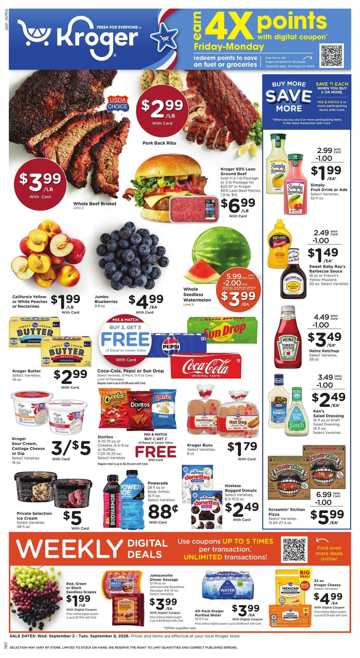 Kroger (Bryson City Area, NC) Weekly Ad September 2 - 8, 2026