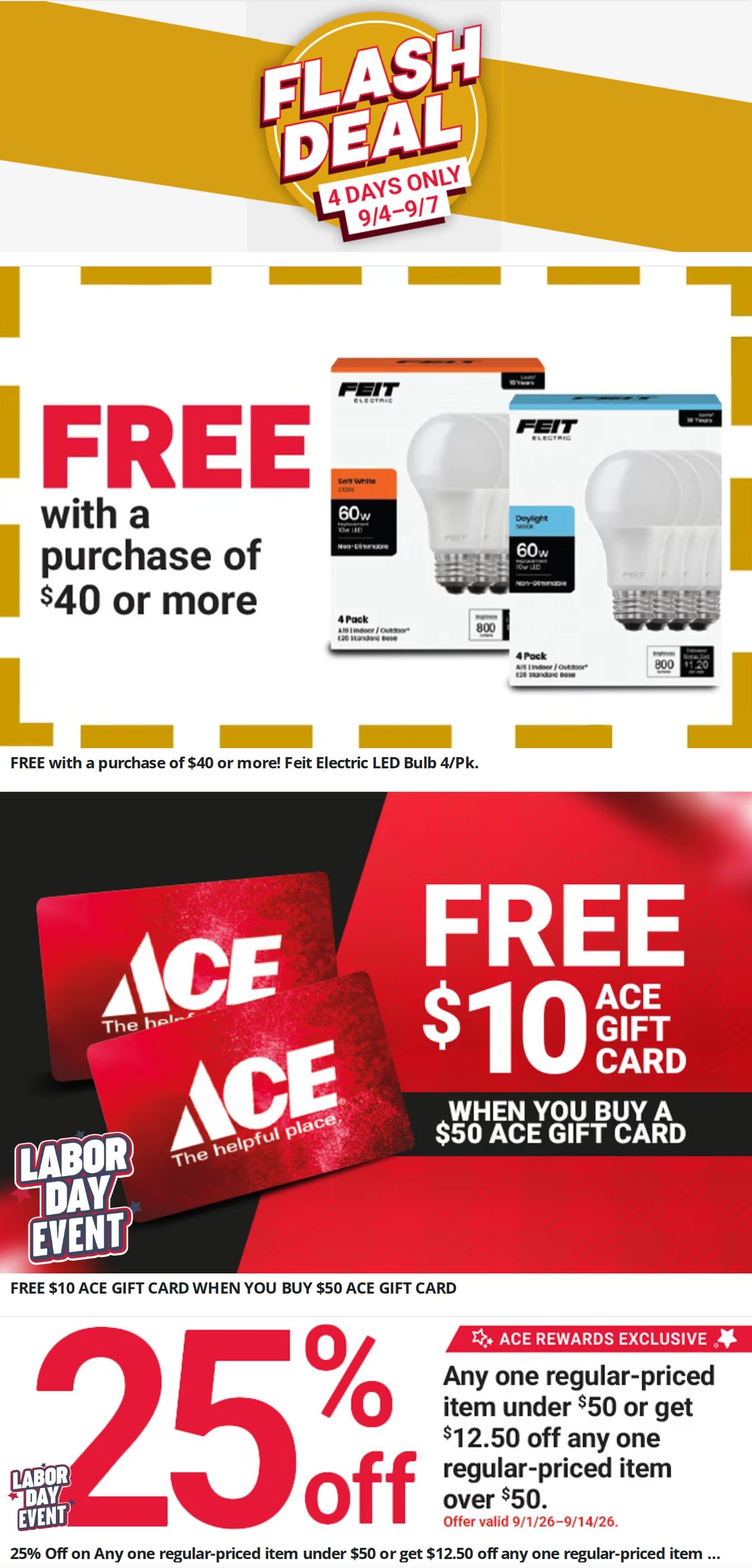 Kabelin Ace (La Porte, IN) Weekly Ad September 1 - 14, 2026