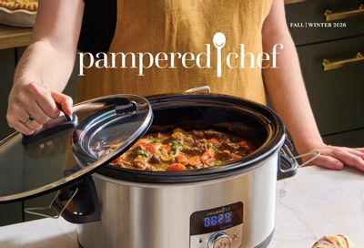 Pampered Chef Fall/Winter 2026 Catalog Weekly Ad September 1, 2026 - February 28, 2027