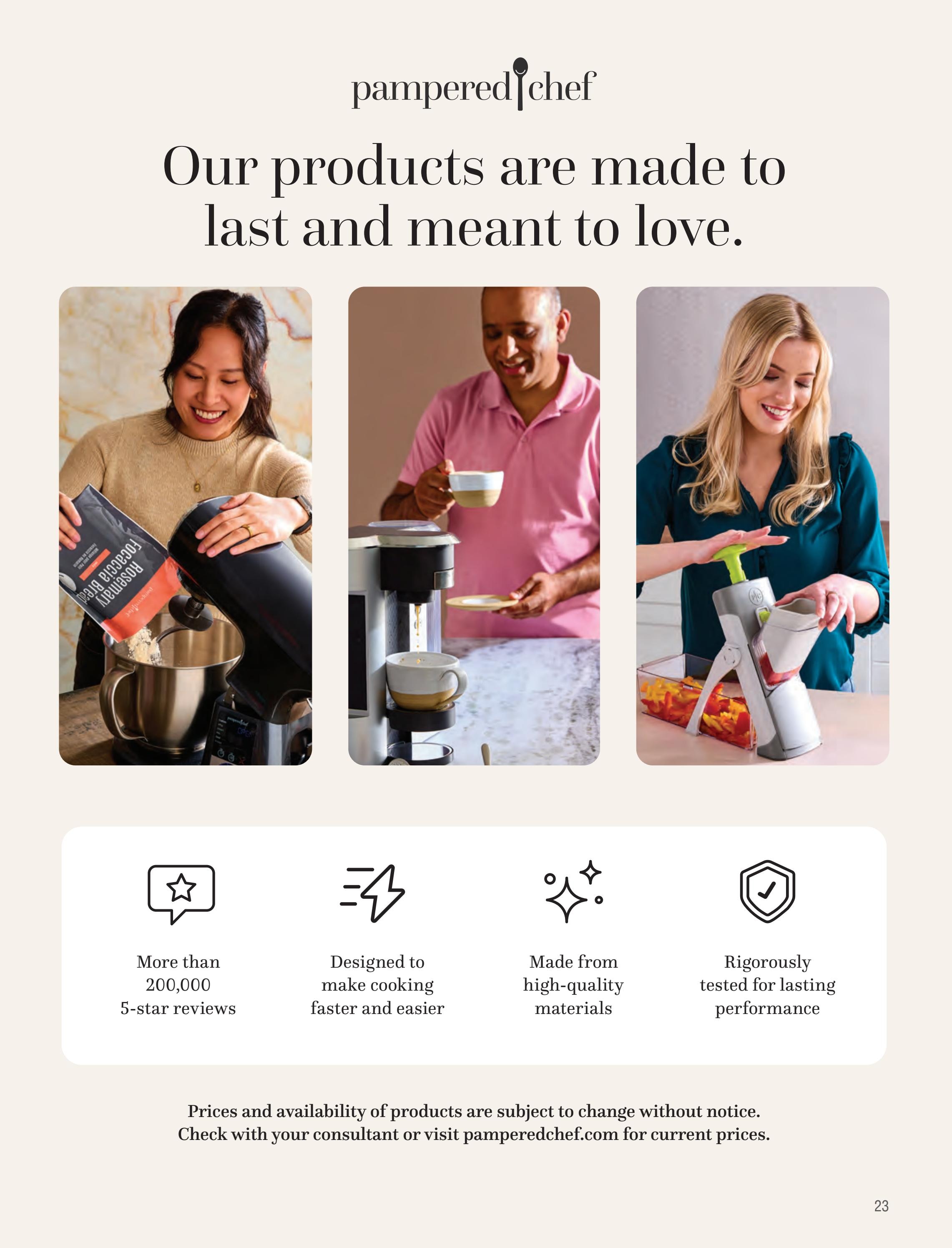 Pampered Chef Fall/Winter 2026 Catalog Weekly Ad September 1, 2026 - February 28, 2027