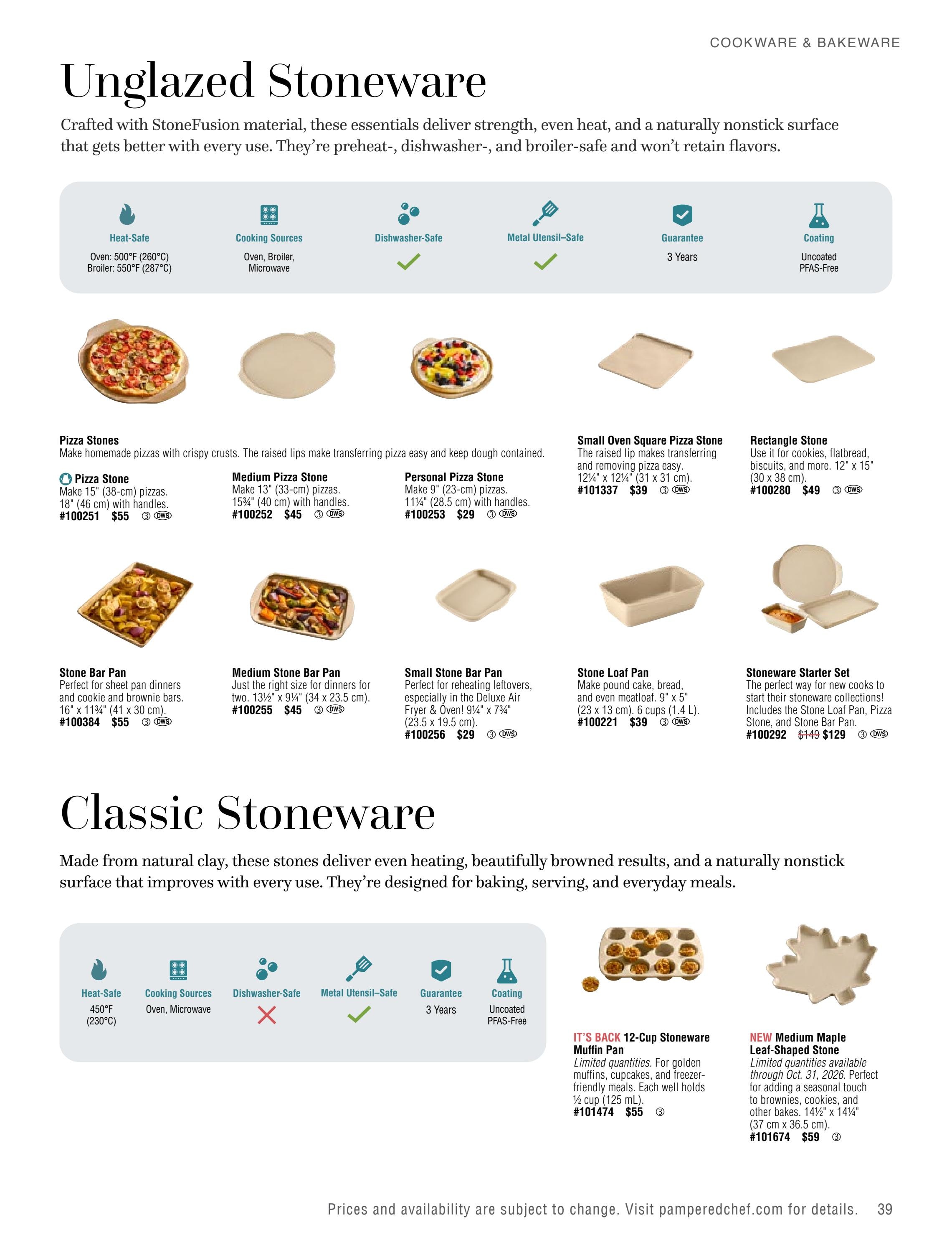 Pampered Chef Fall/Winter 2026 Catalog Weekly Ad September 1, 2026 - February 28, 2027