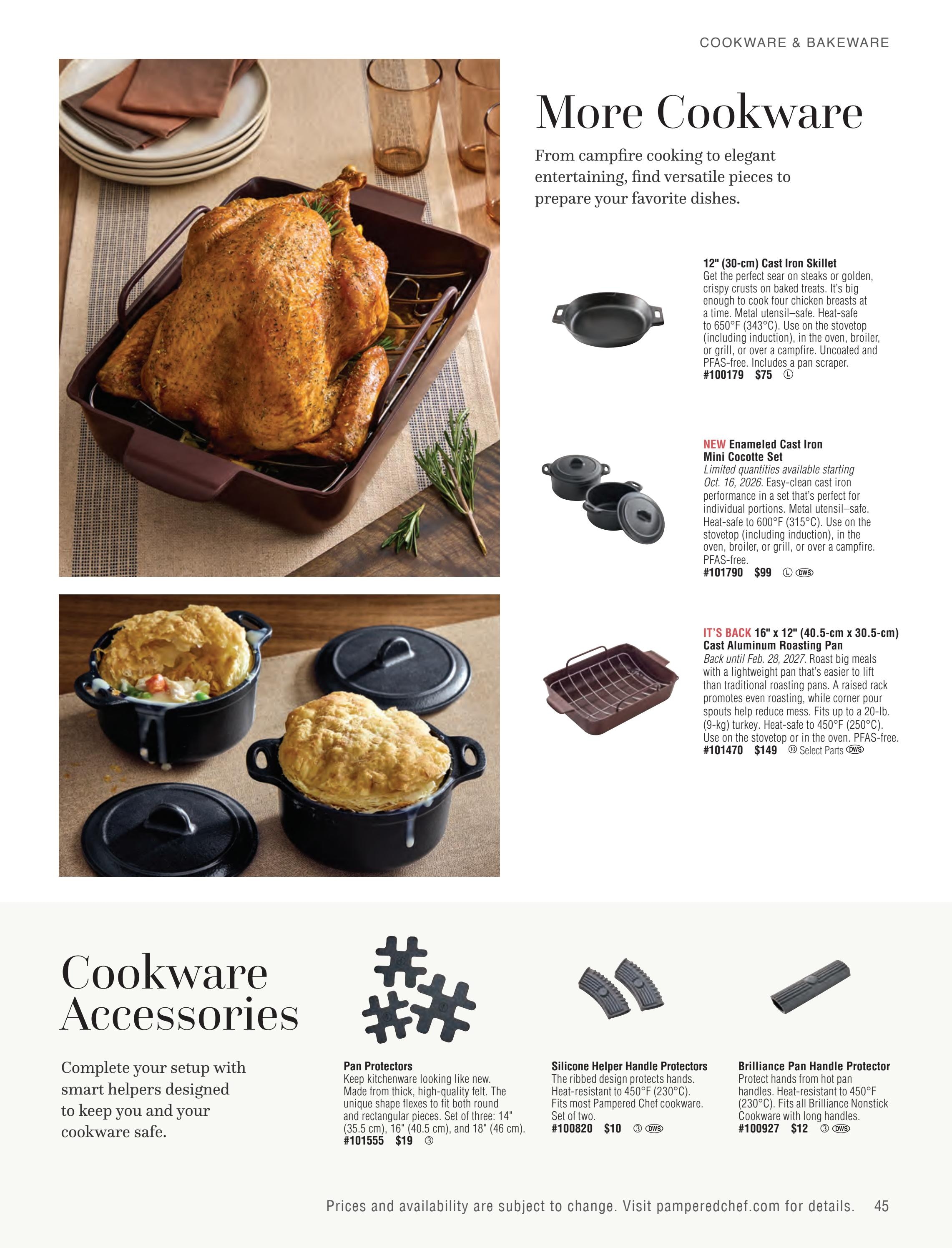 Pampered Chef Fall/Winter 2026 Catalog Weekly Ad September 1, 2026 - February 28, 2027