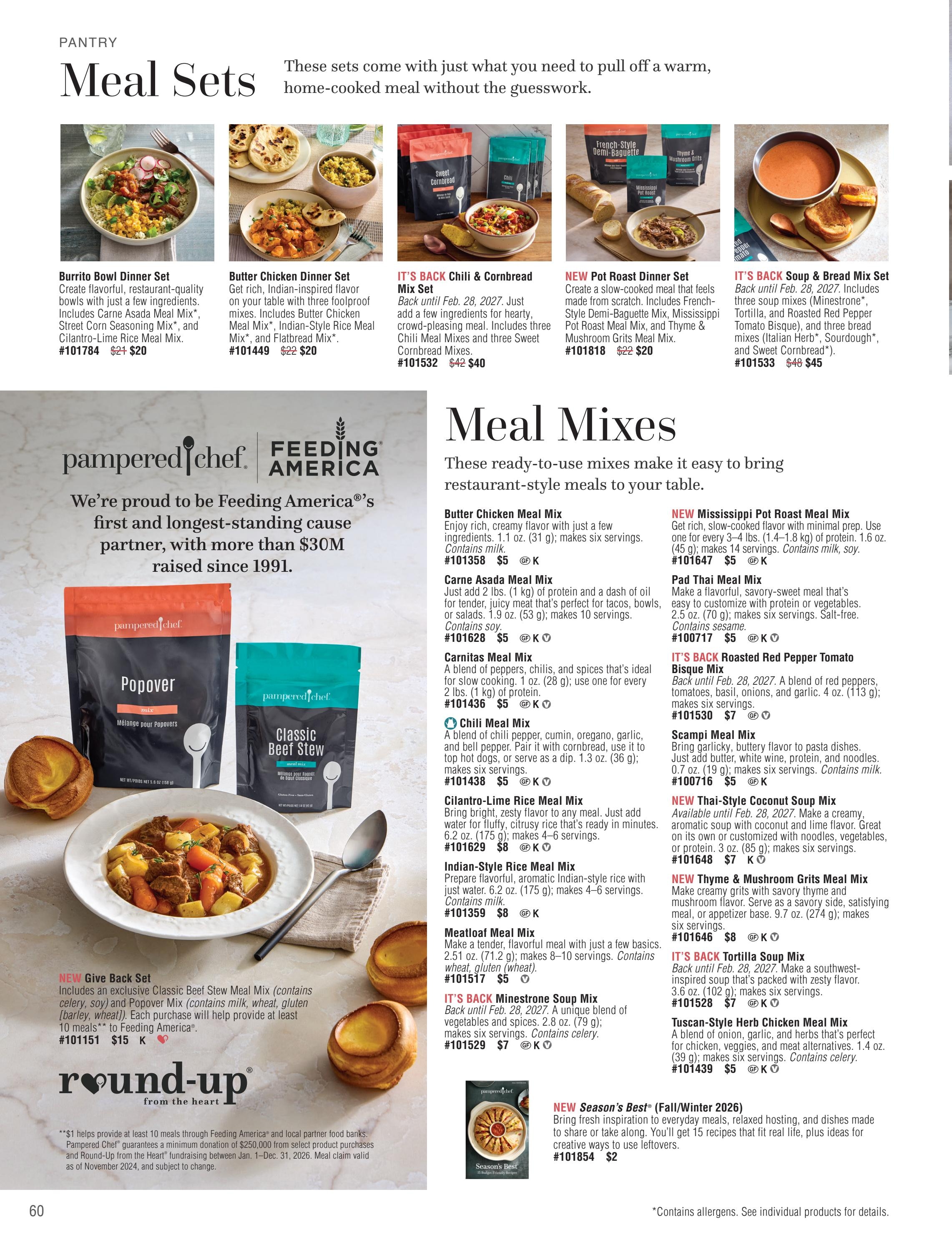Pampered Chef Fall/Winter 2026 Catalog Weekly Ad September 1, 2026 - February 28, 2027