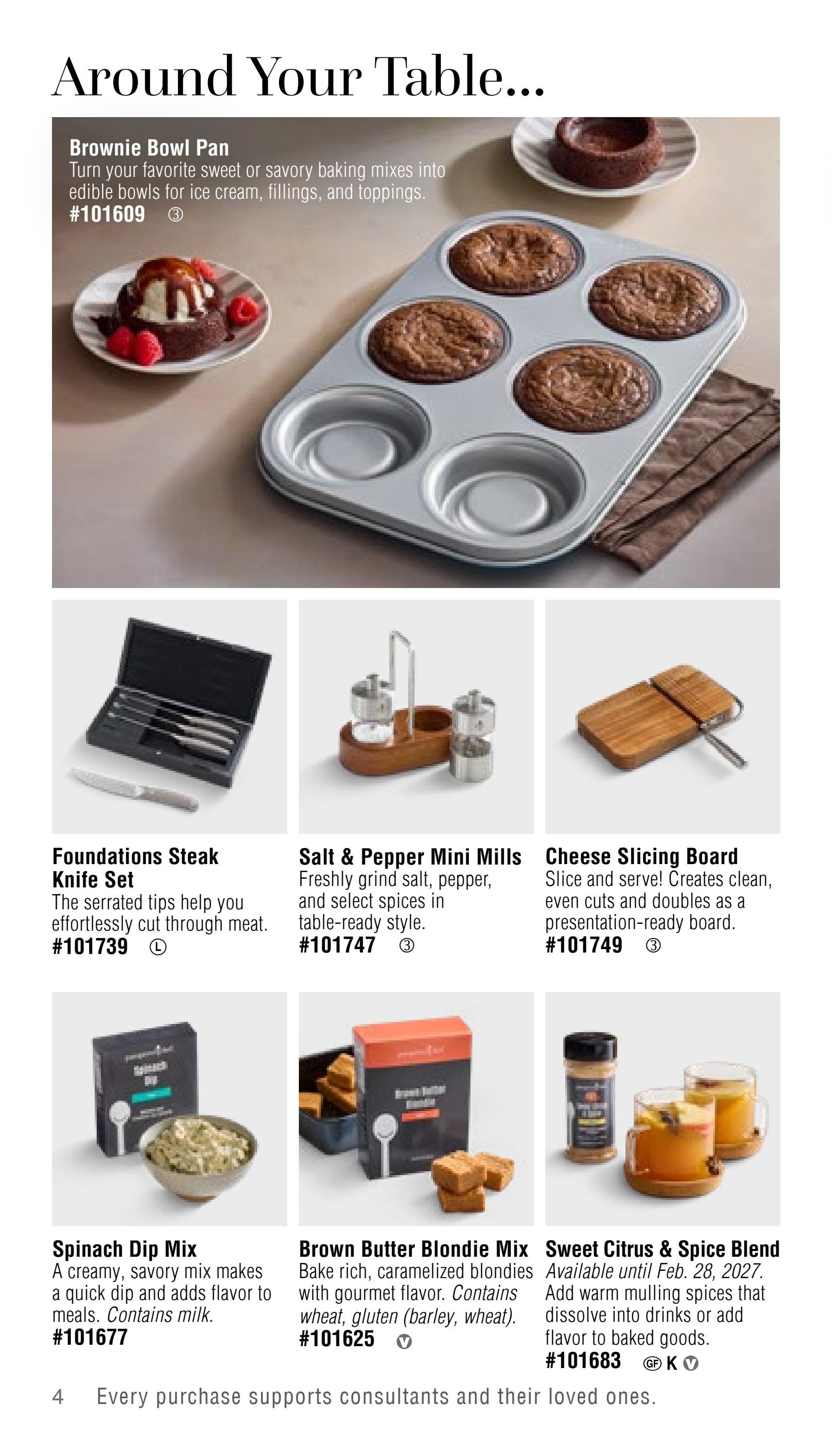 Pampered Chef Fall/Winter 2026 Mini Catalog Weekly Ad September 1, 2026 - February 28, 2027