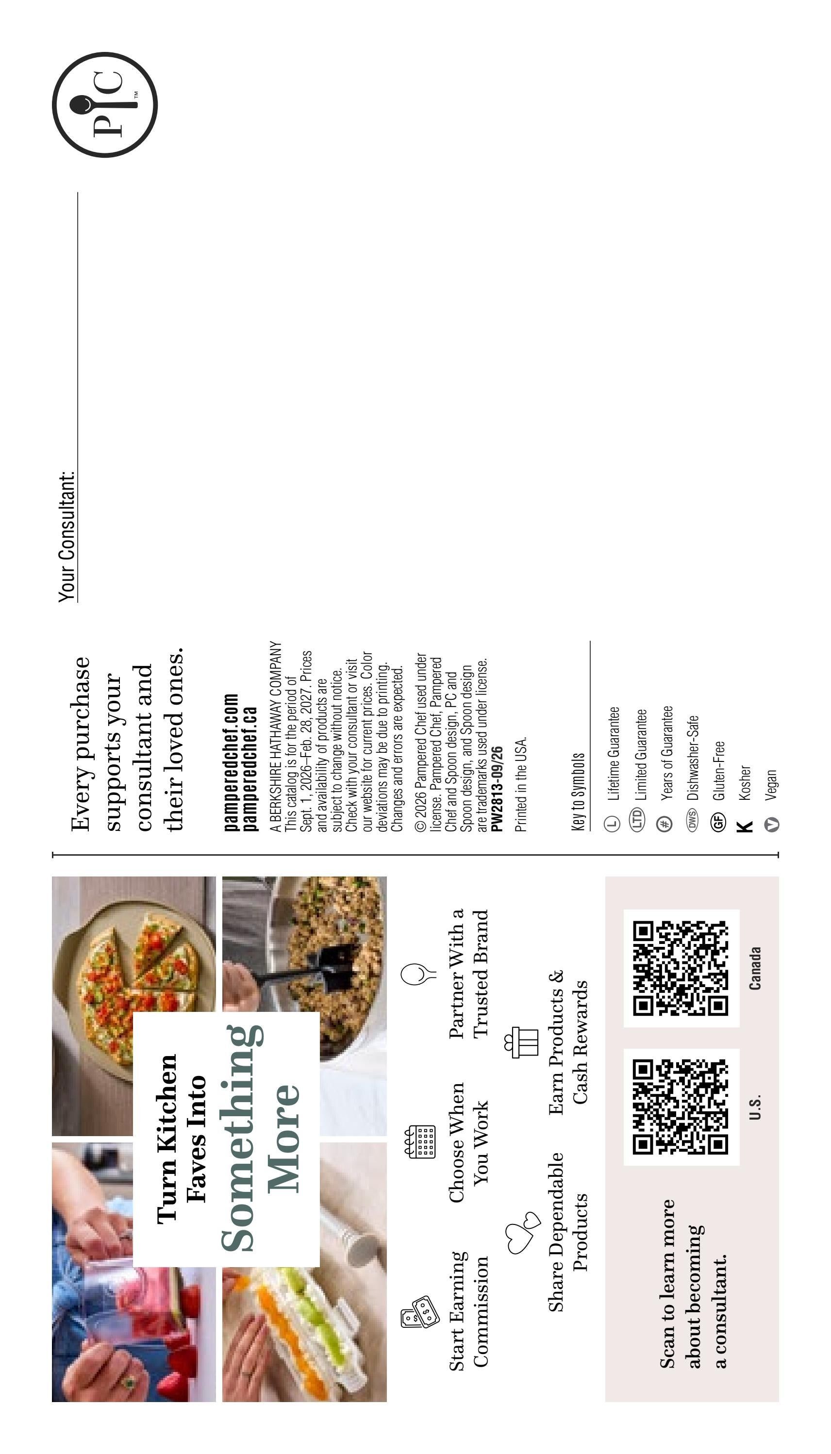 Pampered Chef Fall/Winter 2026 Mini Catalog Weekly Ad September 1, 2026 - February 28, 2027