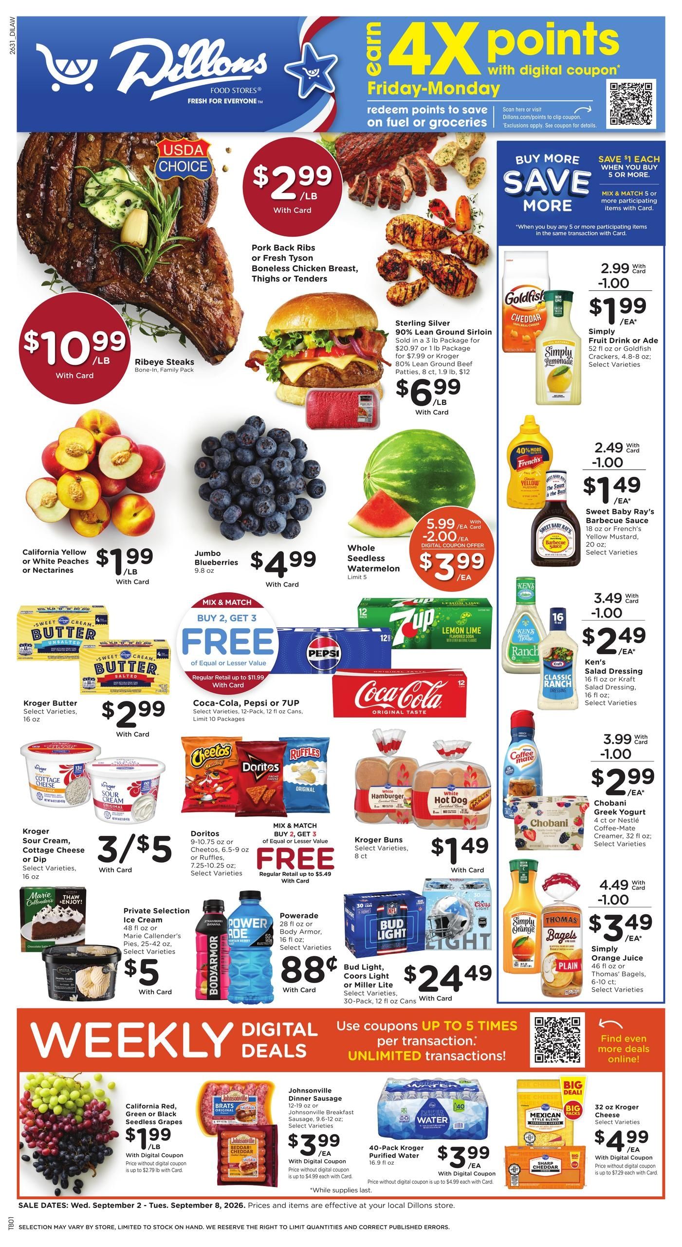 Dillons (De Soto Area, KS) Weekly Ad September 2 - 8, 2026