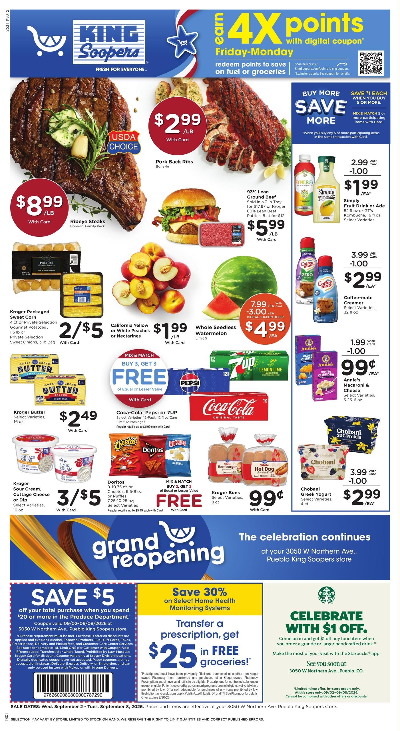 King Soopers (Beulah-Florence Area, CO) Weekly Ad September 2 - 8, 2026