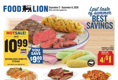 Food Lion (Asheville Area, NC) Weekly Ad September 2 - 8, 2026