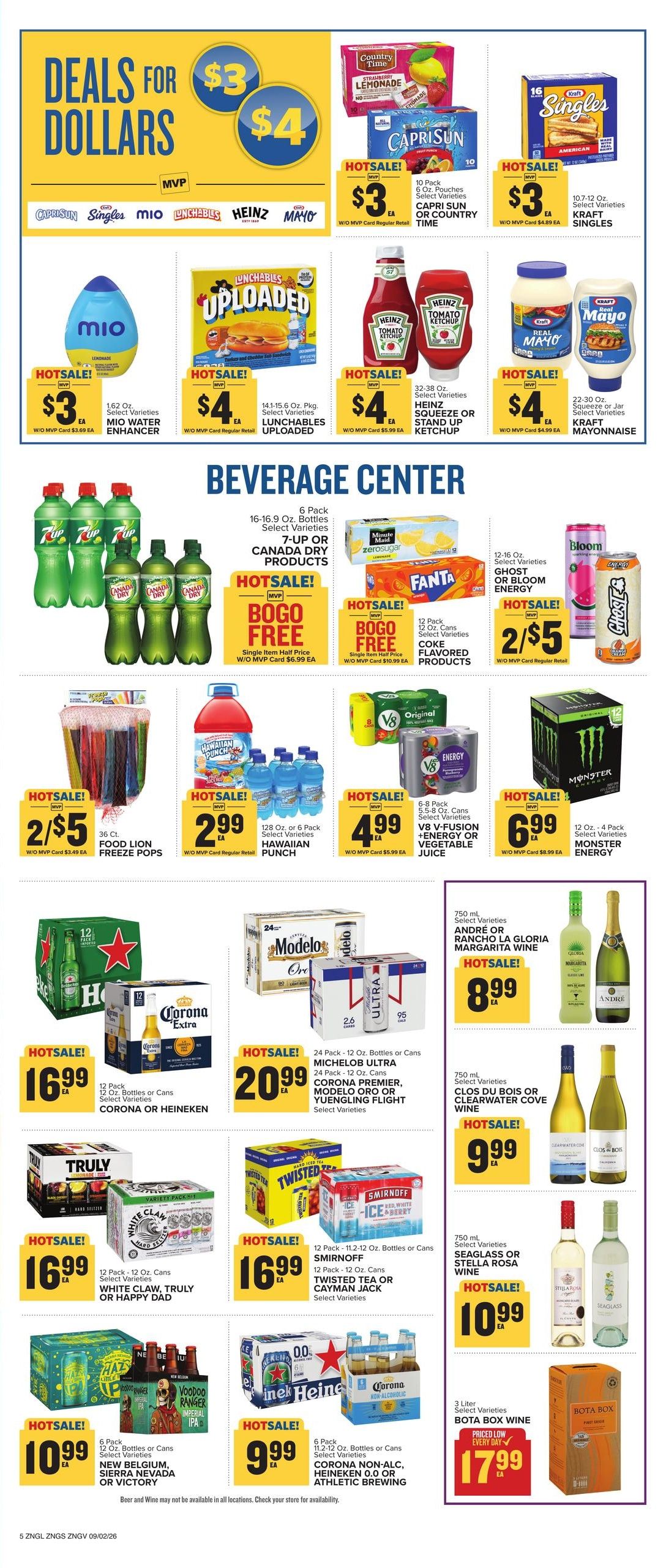 Food Lion (Asheville Area, NC) Weekly Ad September 2 - 8, 2026