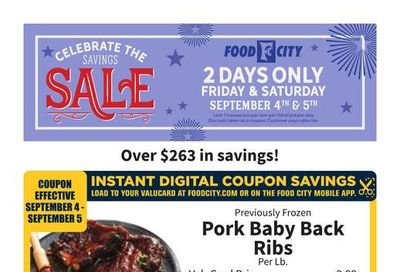 FoodCity (Pulaski Area, VA) Weekly Ad September 2 - 8, 2026