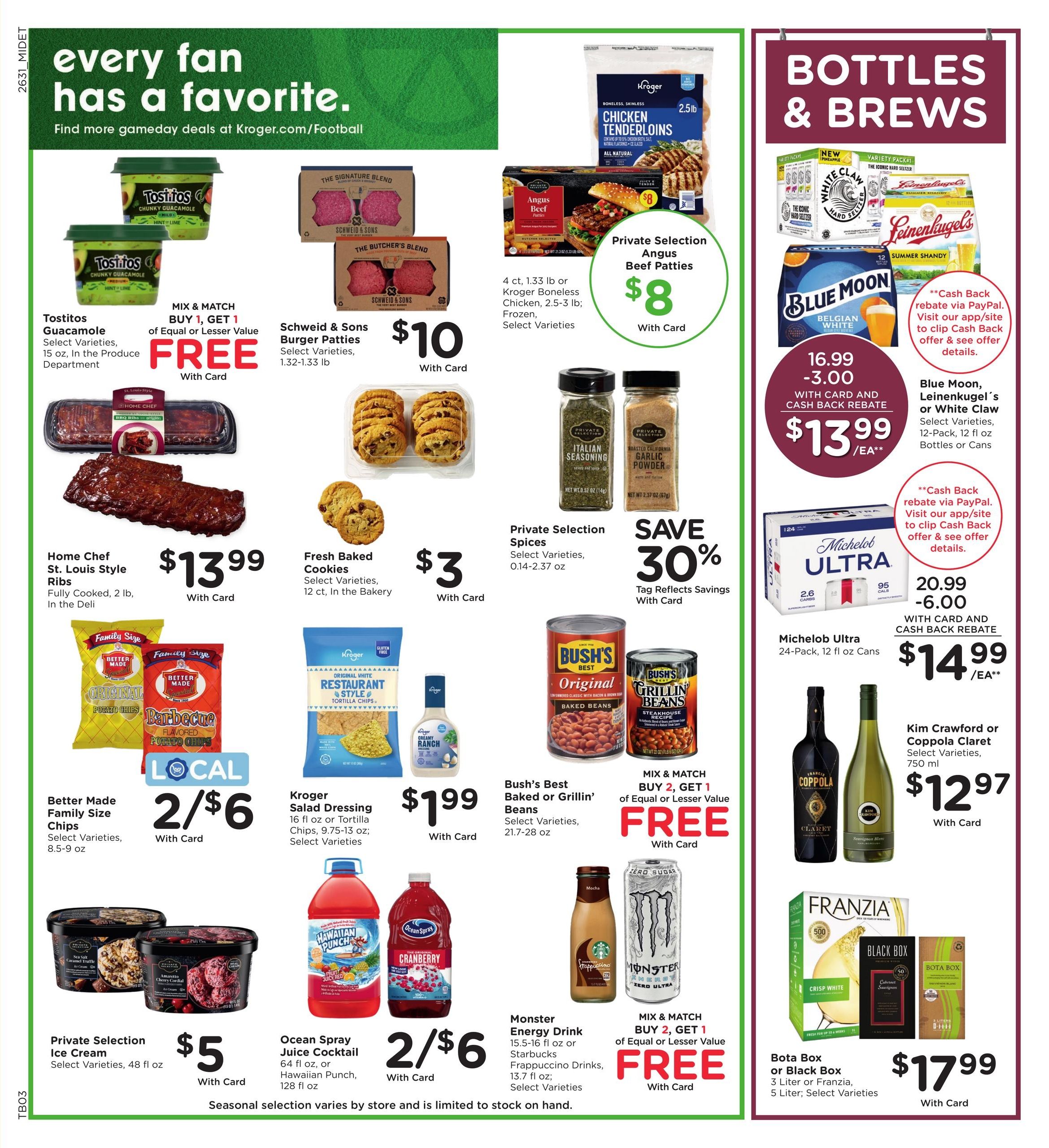 Kroger (Allen Park Area, MI) Weekly Ad September 2 - 8, 2026