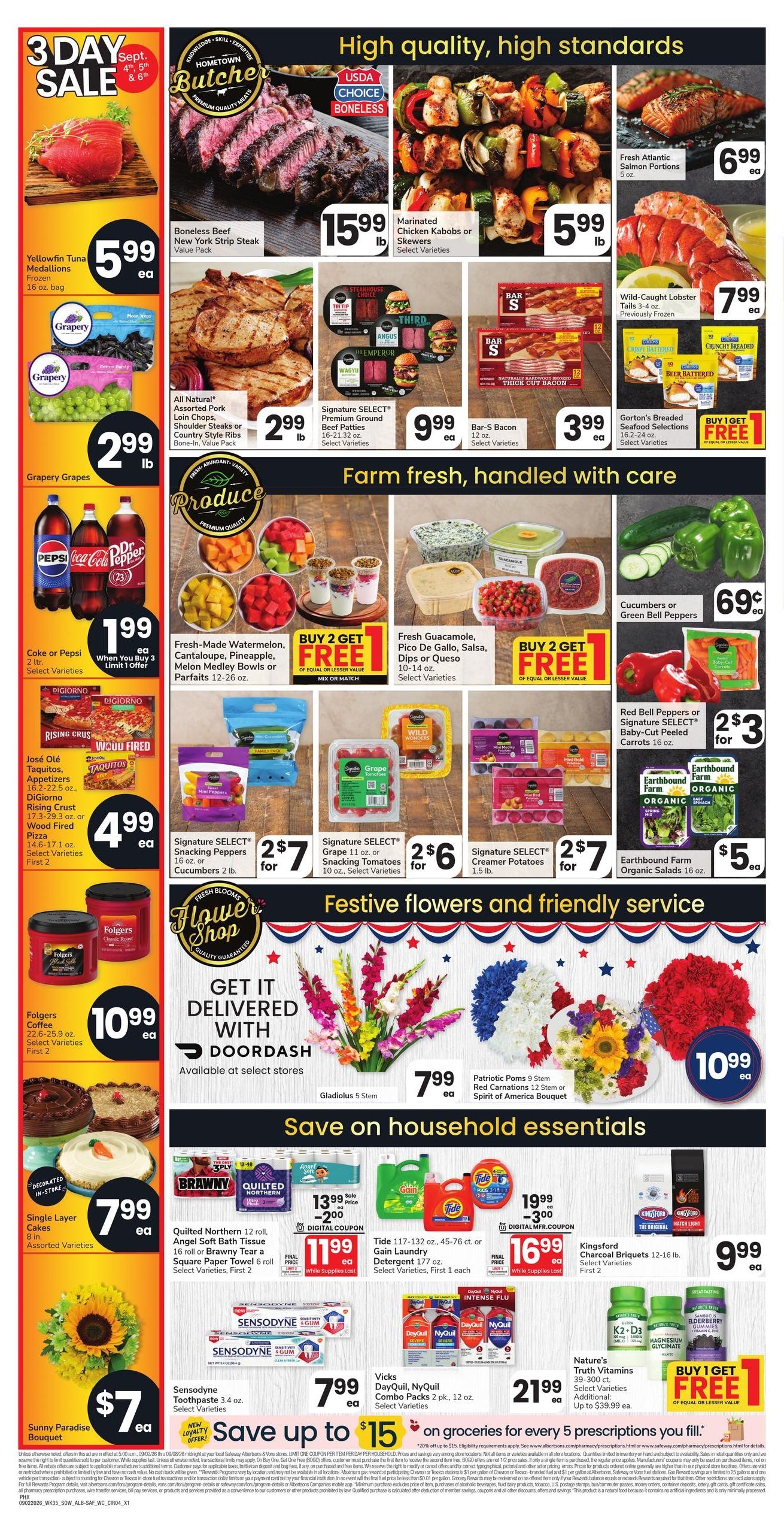 Safeway (Apache Junction Area, AZ) Weekly Ad September 2 - 8, 2026