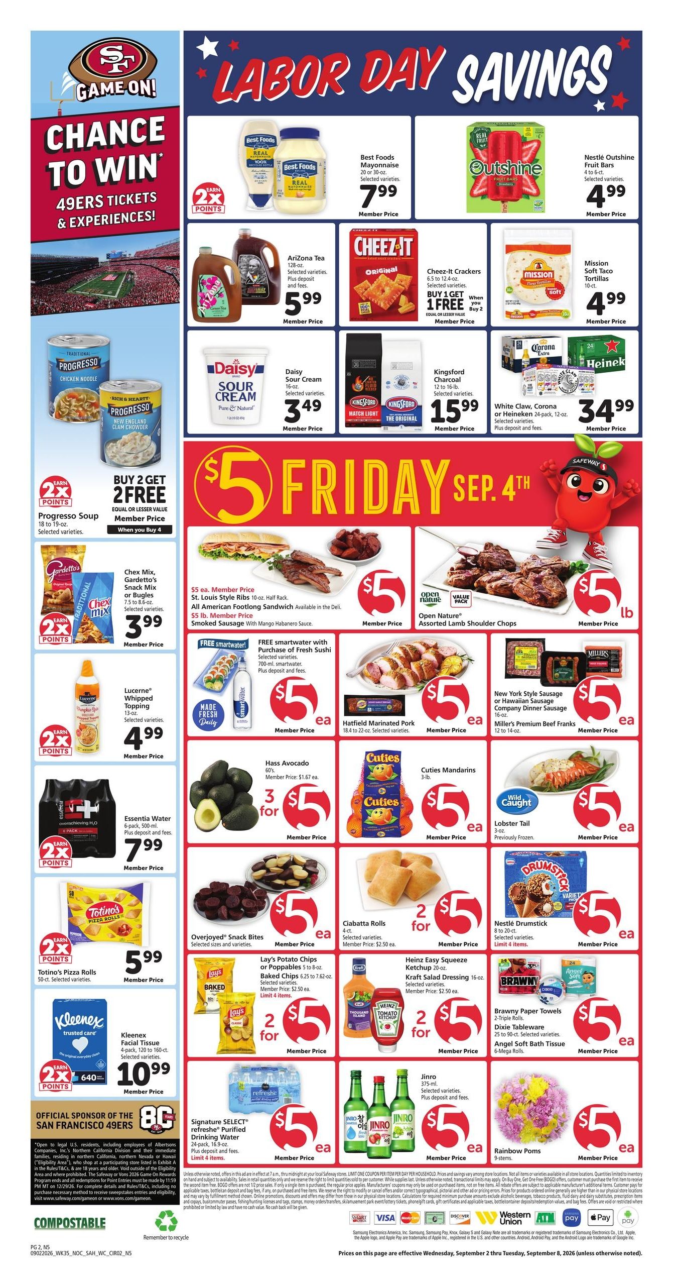 Safeway (Aiea Area, HI) Weekly Ad September 2 - 8, 2026