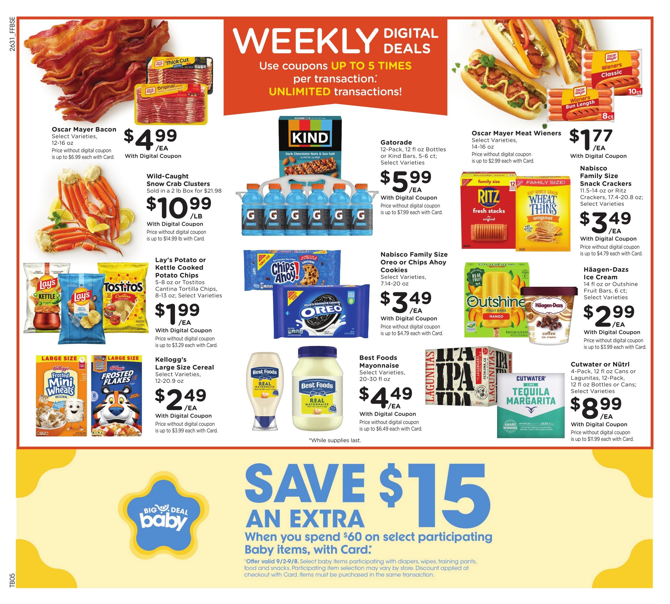 Fry's Food Stores (Parks Area, AZ) Weekly Ad September 2 - 8, 2026