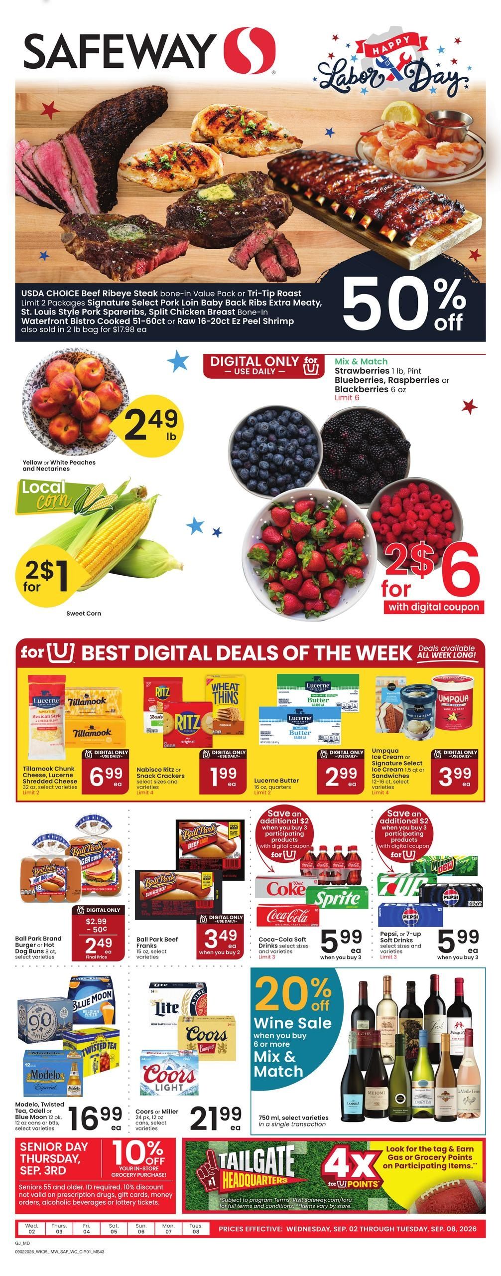 Safeway (Grand Junction Area, CO) Weekly Ad September 2 - 8, 2026