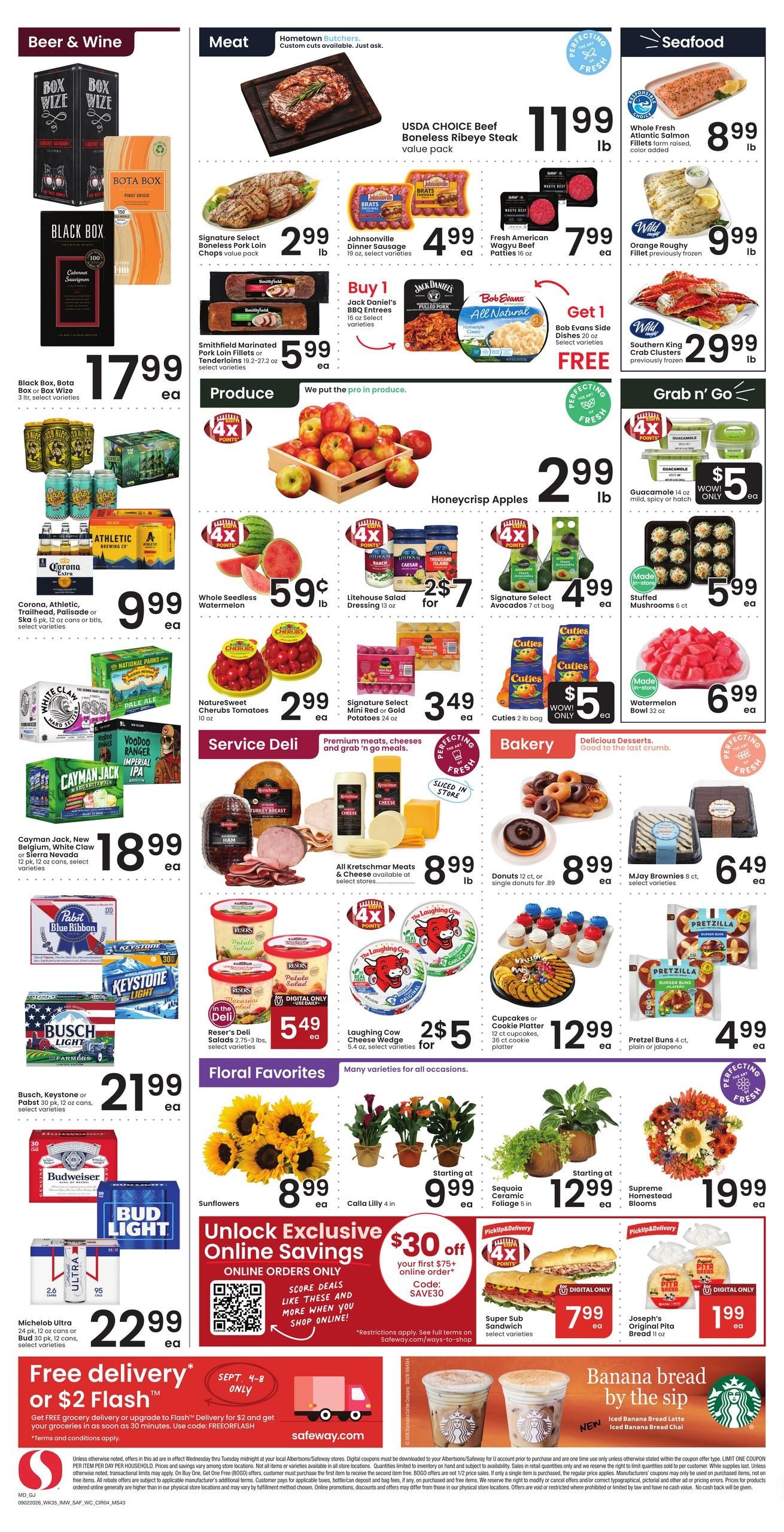 Safeway (Grand Junction Area, CO) Weekly Ad September 2 - 8, 2026